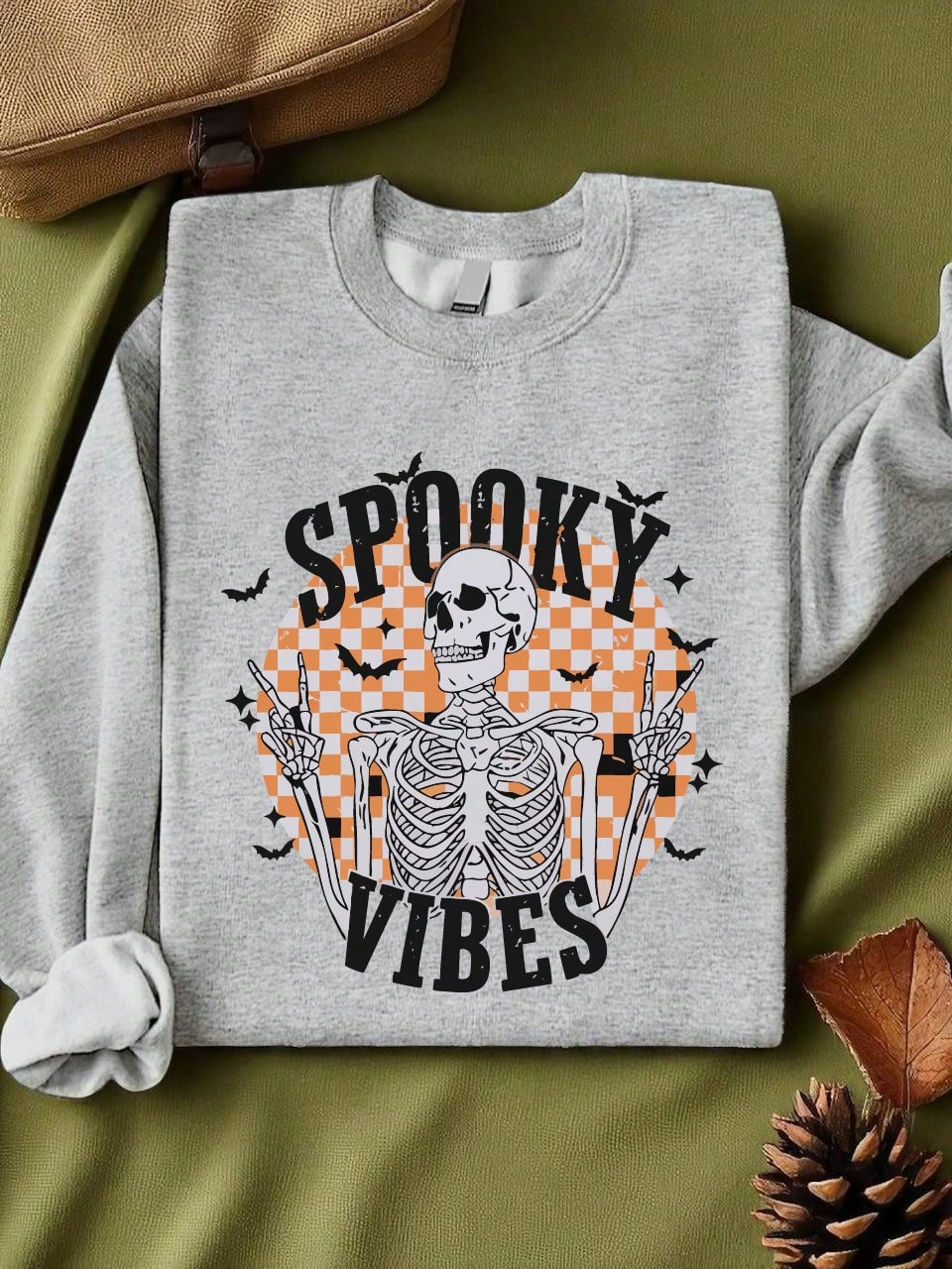Spooky Skeleton Vibes Unisex Sweatshirt