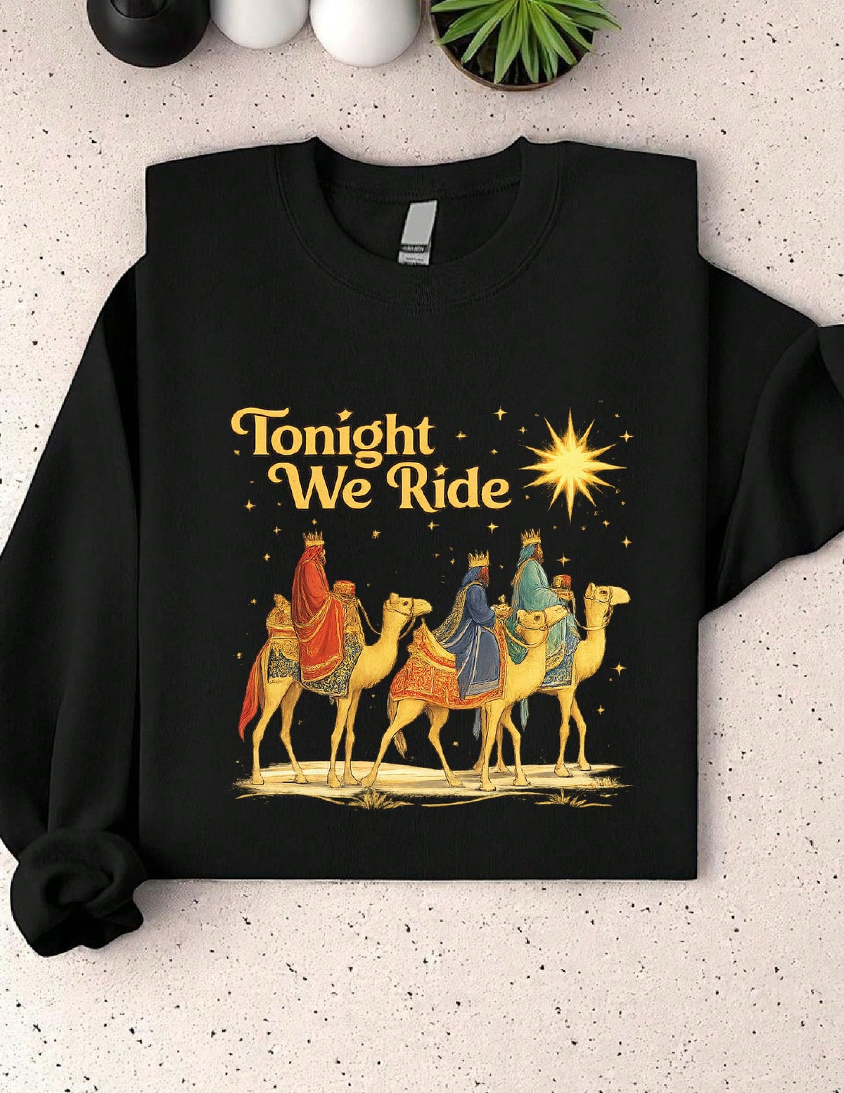 Retro Tonight We Ride Christmas Sweatshirt
