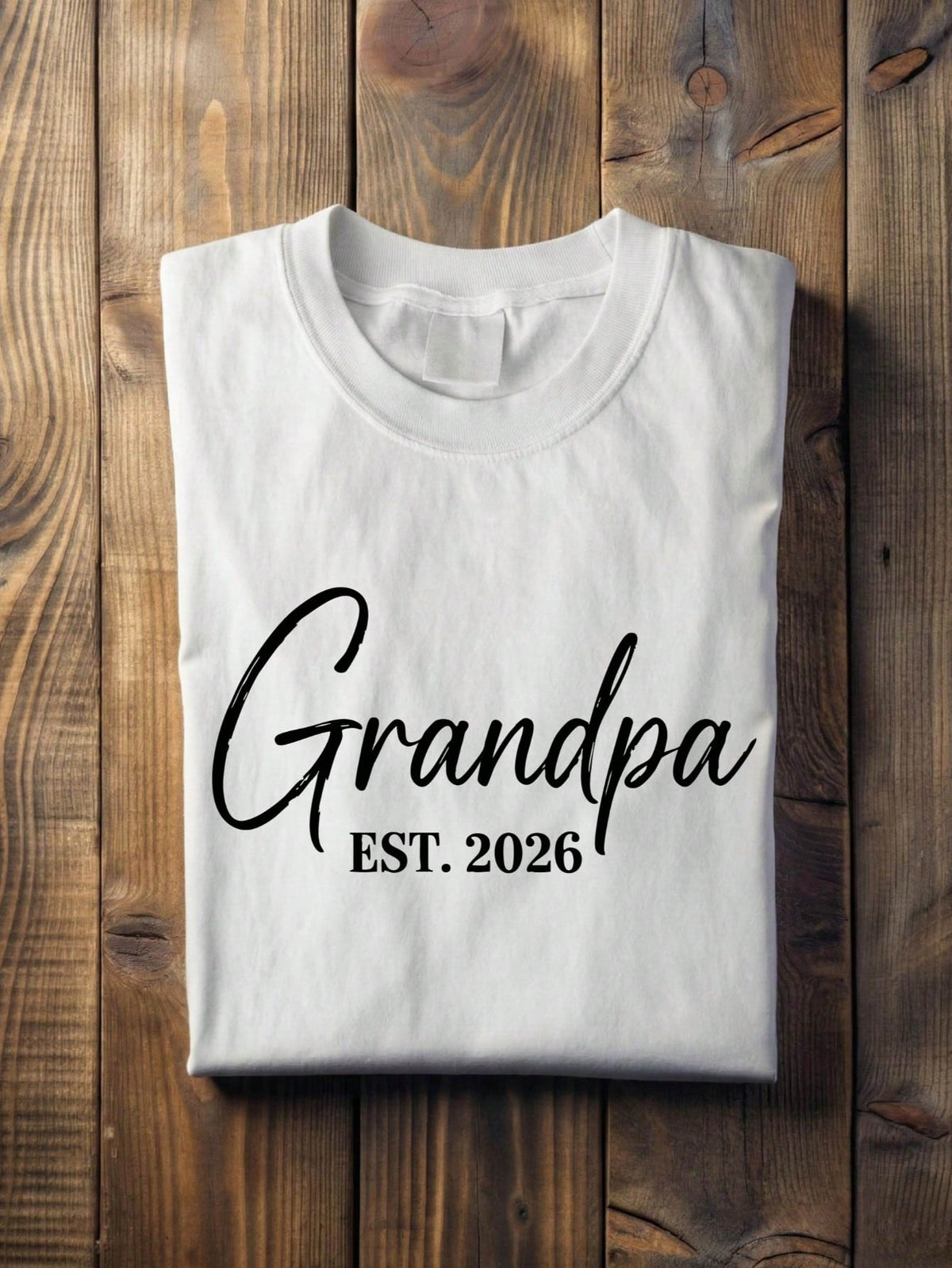 1 PC Grandma Grandpa Est.2026 T-Shirt