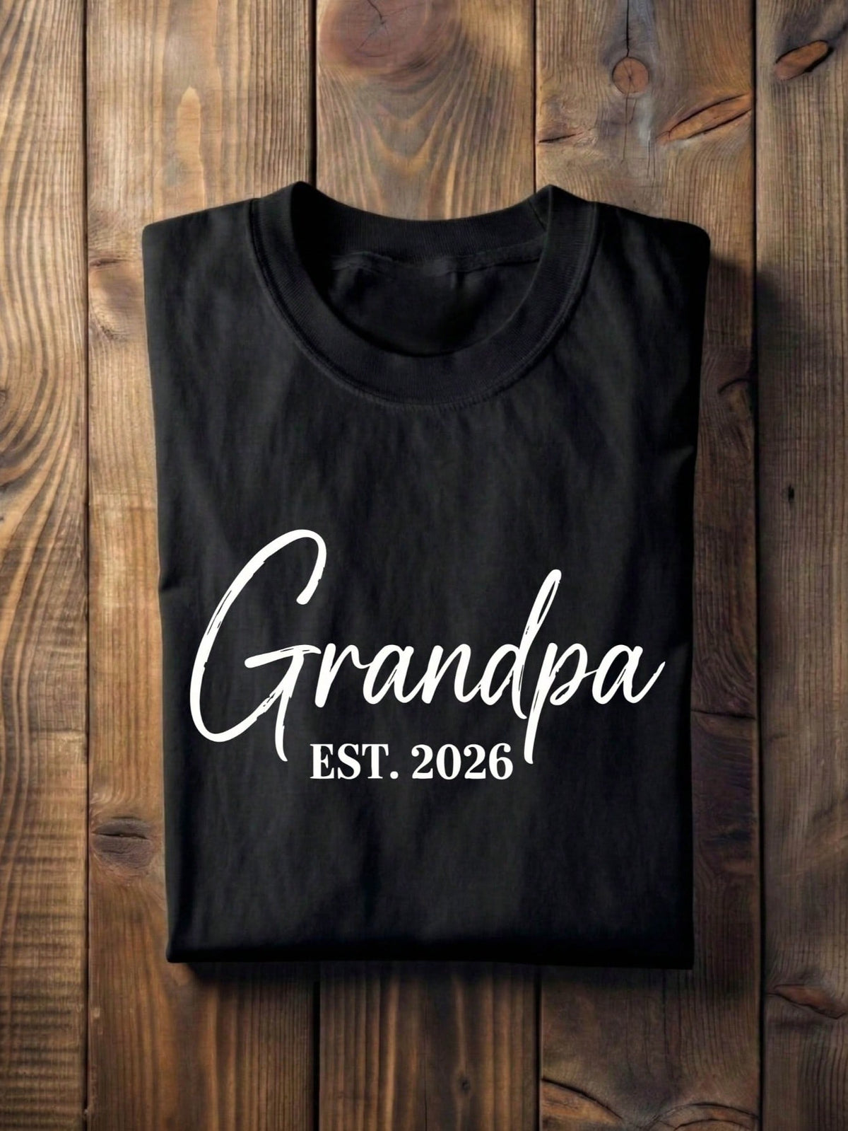 1 PC Grandma Grandpa Est.2026 T-Shirt