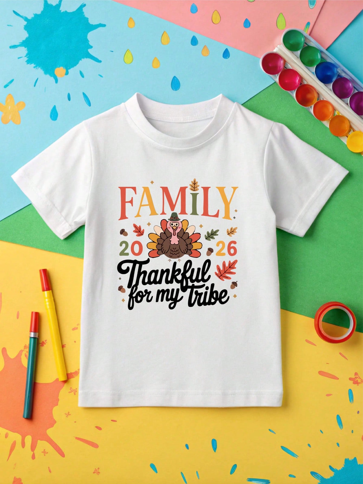 Family Thanksgiving 2026 Kids T-Shirt