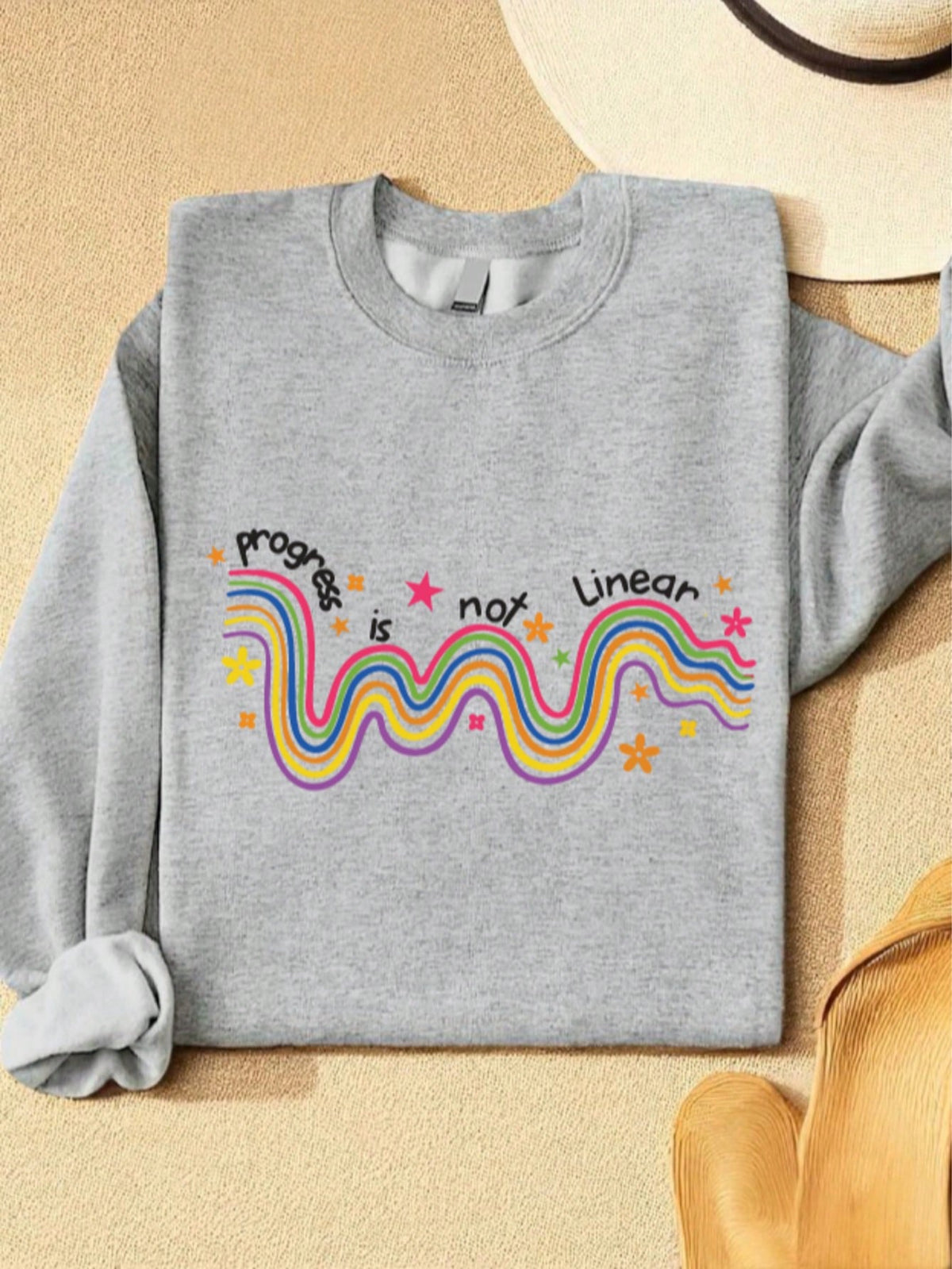 Progress Over Perfection Teacher Sweatshirt