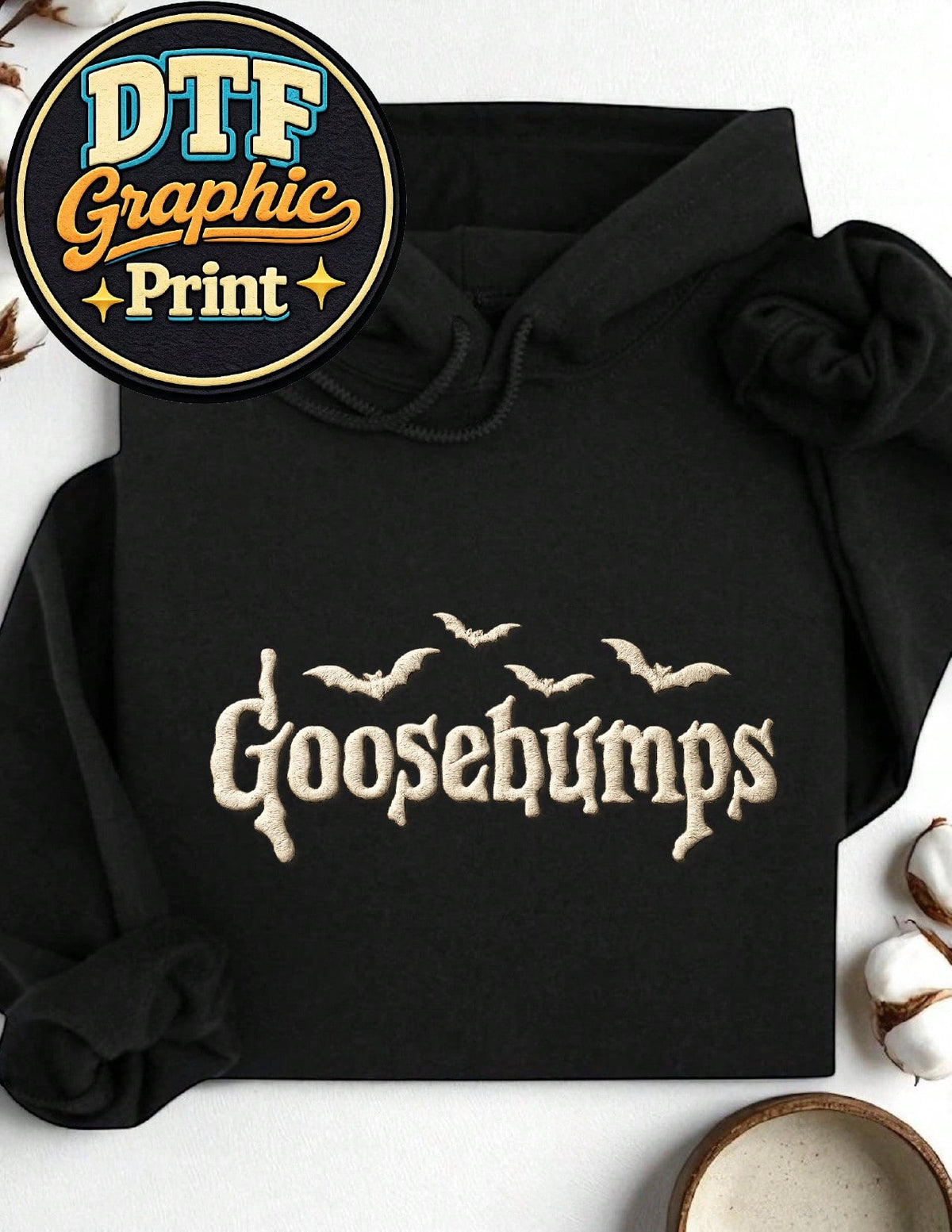 Goose Bumps Halloween (DTF Graphic Print) Hoodie