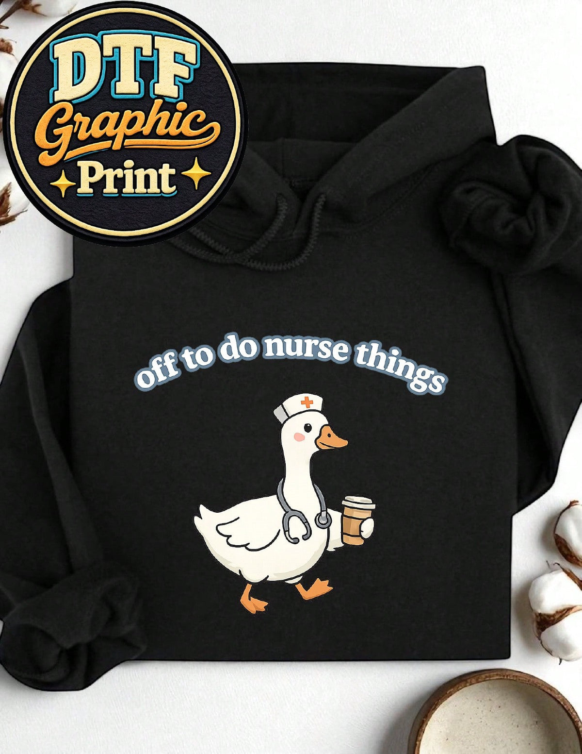 Off To Do Nurse Things Hoodie