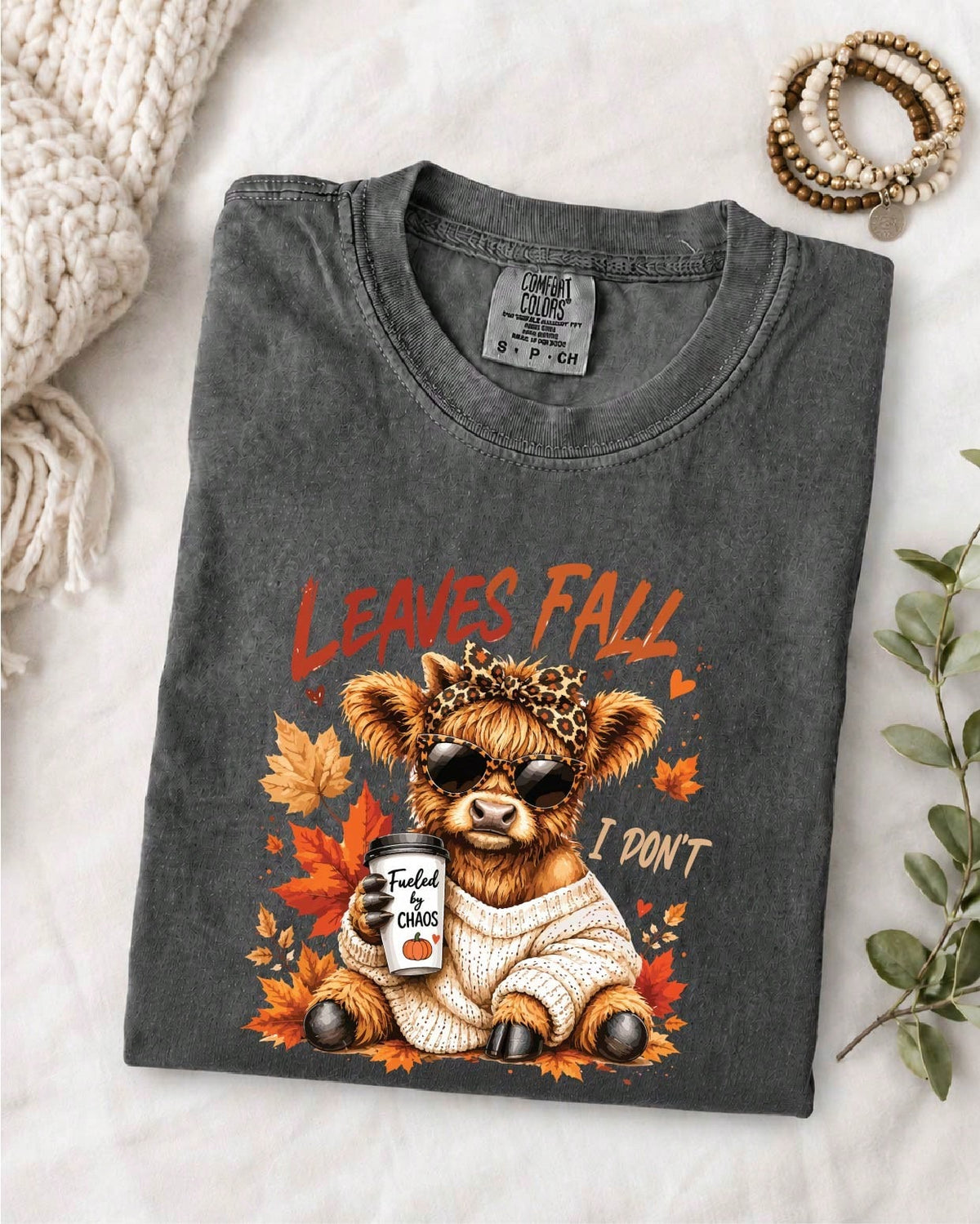 Leaves Fall I Don't T-Shirt