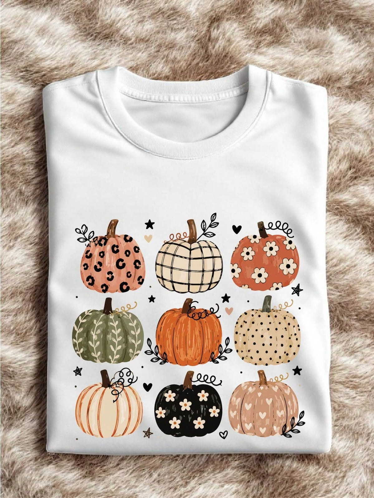 Pattern Pumpkin T-Shirt
