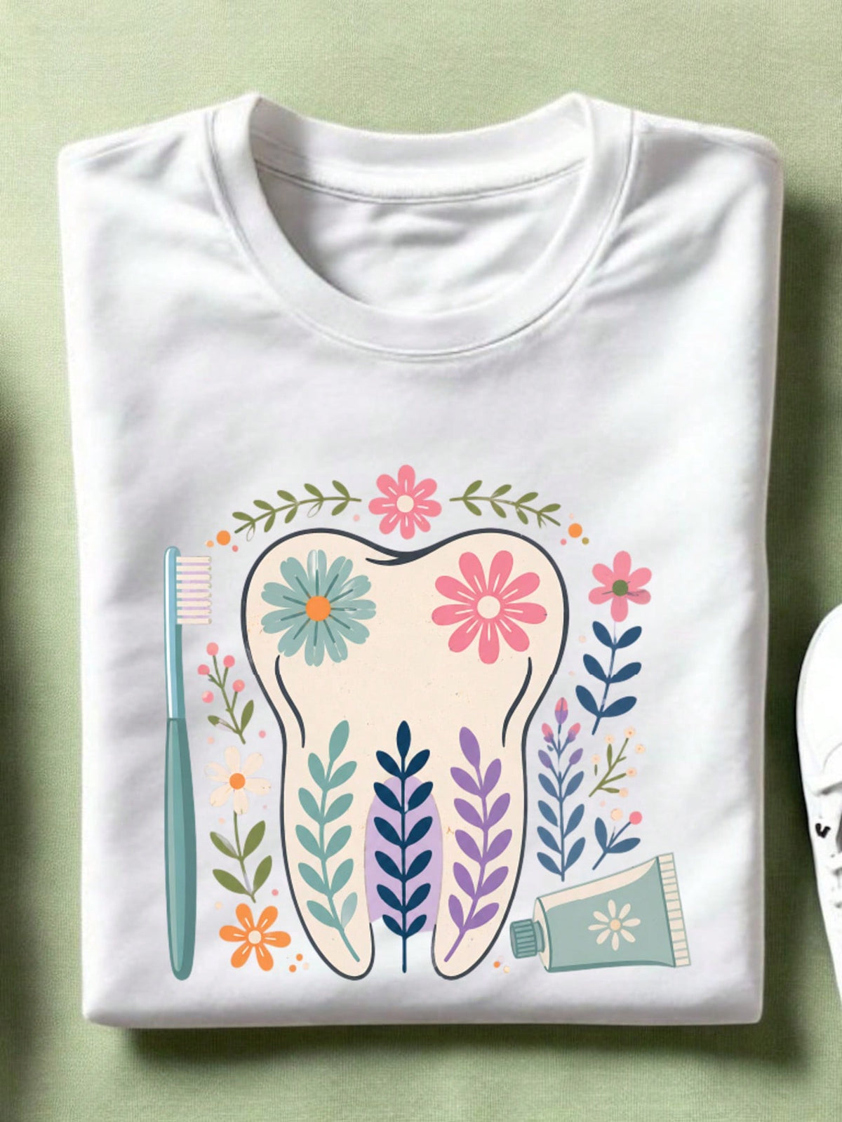 Floral Tooth Unisex T-Shirt