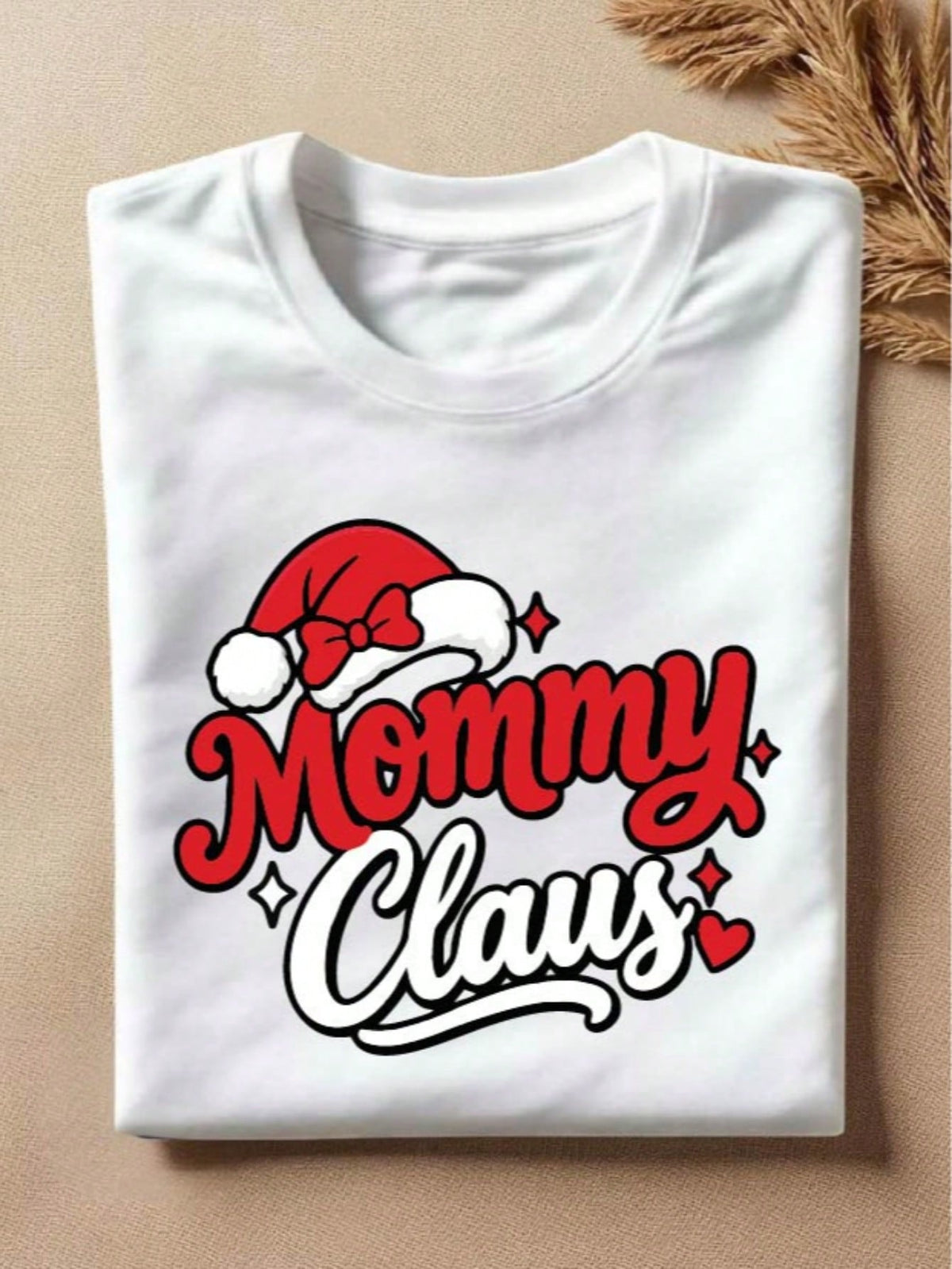 1 PC Mommy Daddy Claus T-Shirt