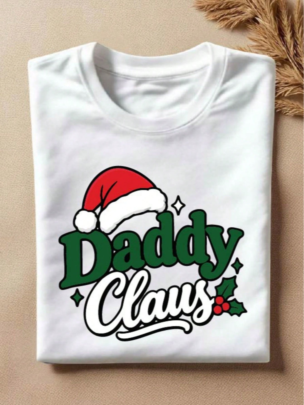 1 PC Mommy Daddy Claus T-Shirt