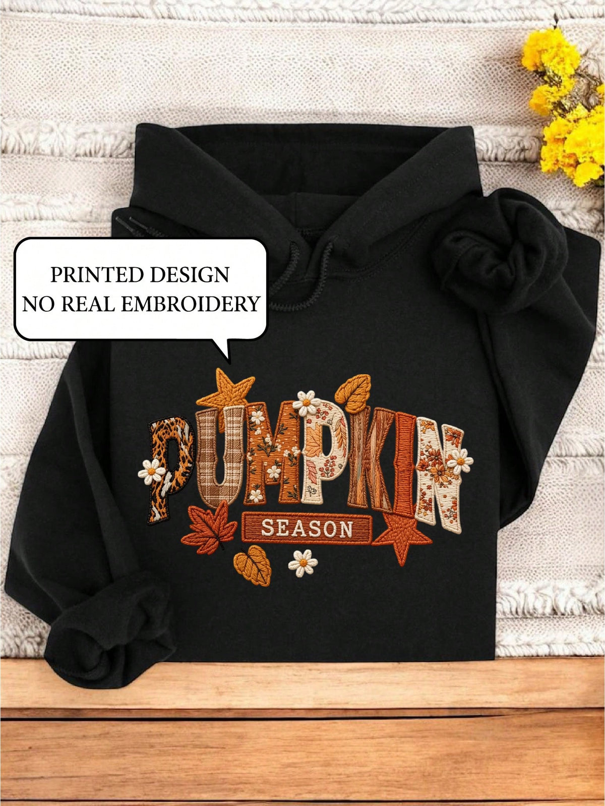 Floral Pumpkin Season (DTF Graphic Print) Hoodie