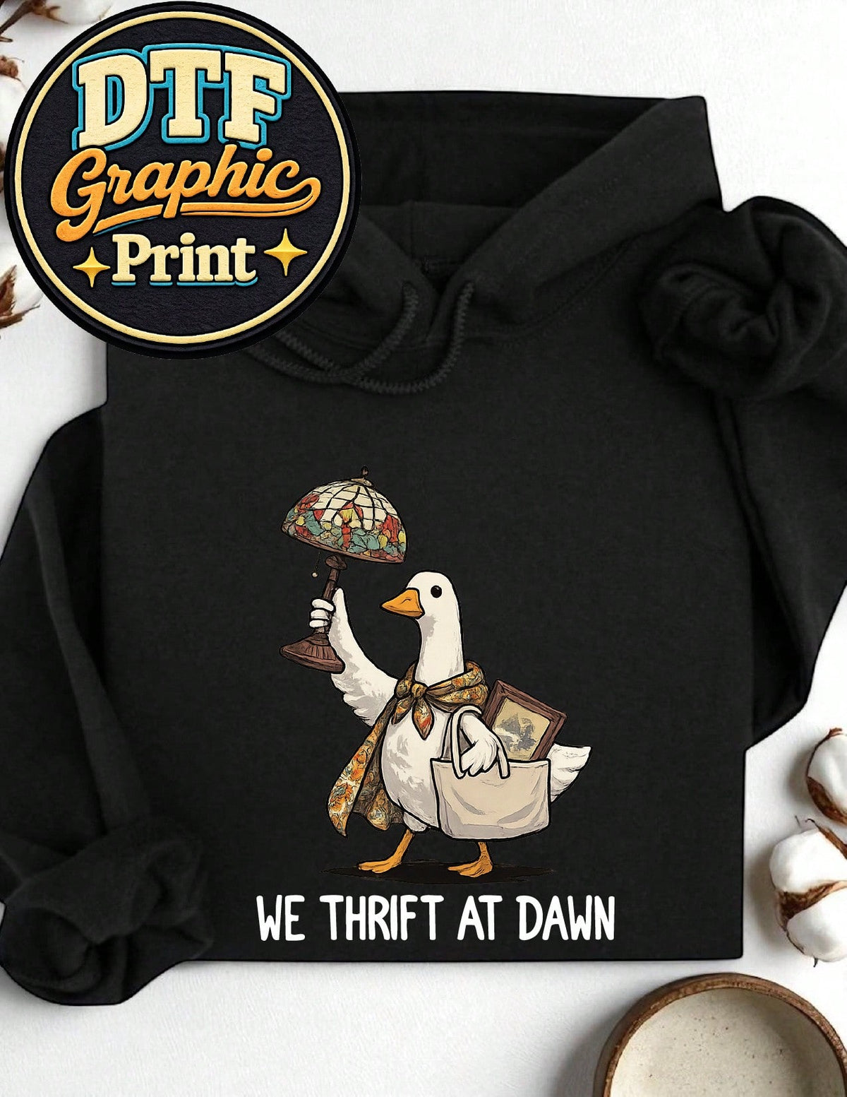 We Thrift At Dawn Hoodie
