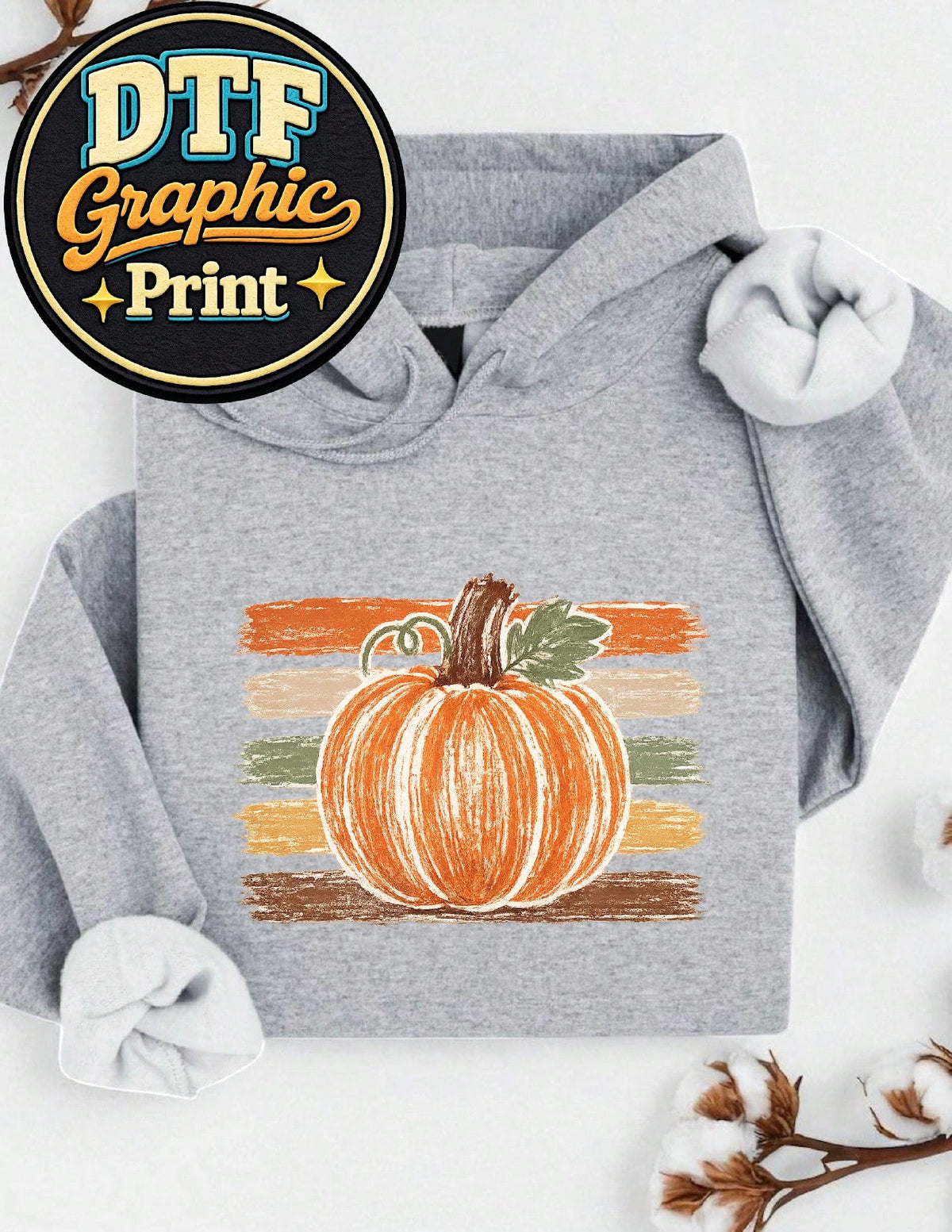 Striped Pumpkin Hoodie