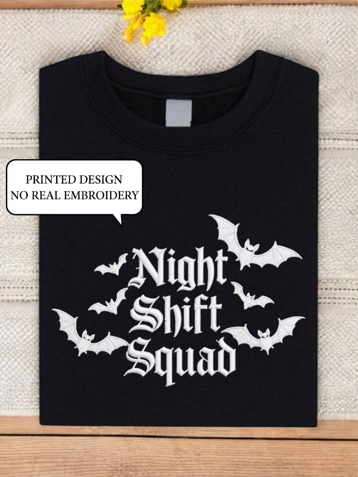 Night Shift Crew (DTF Graphic Print) T-Shirt