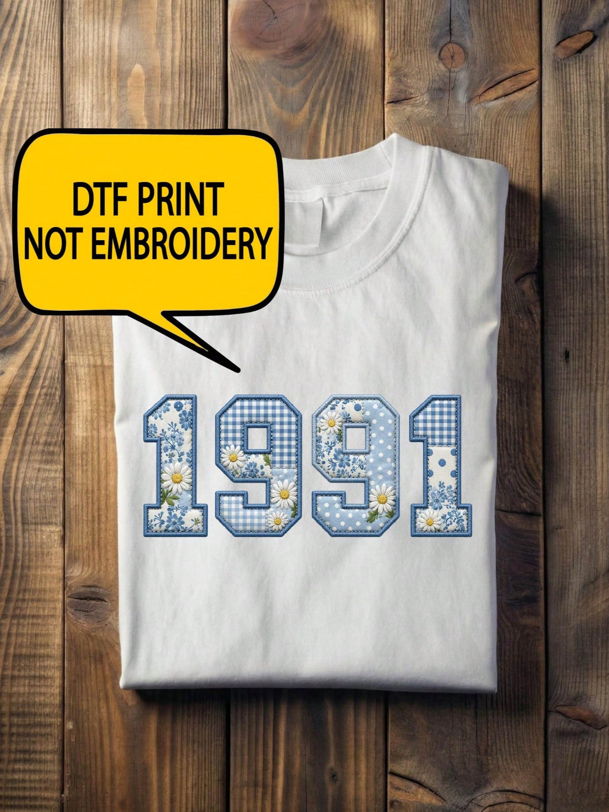 Floral 1991 3D Print T-Shirt