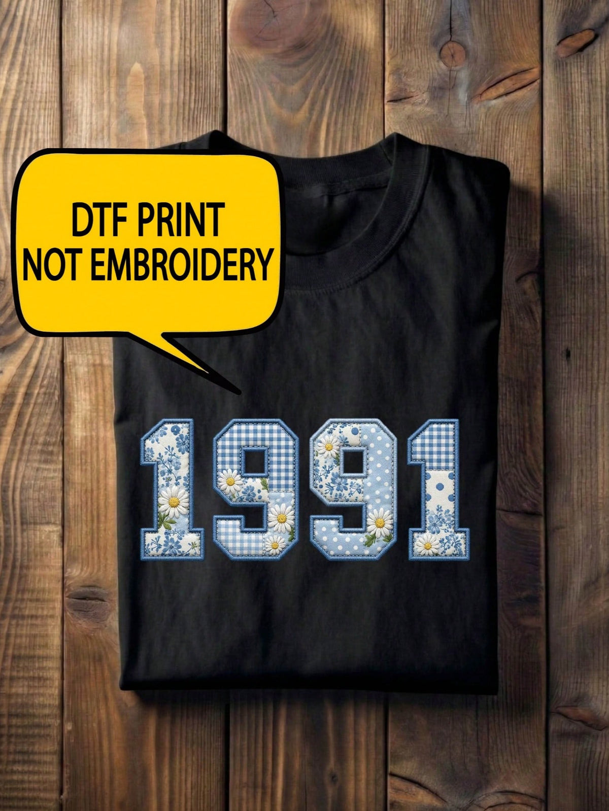 Floral 1991 3D Print T-Shirt