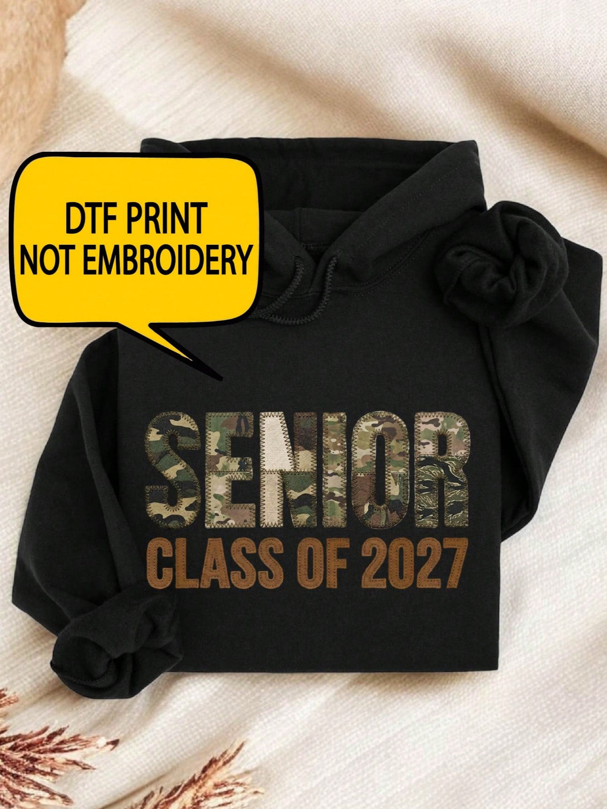 Senior Class Of 2027 Print Hoodie