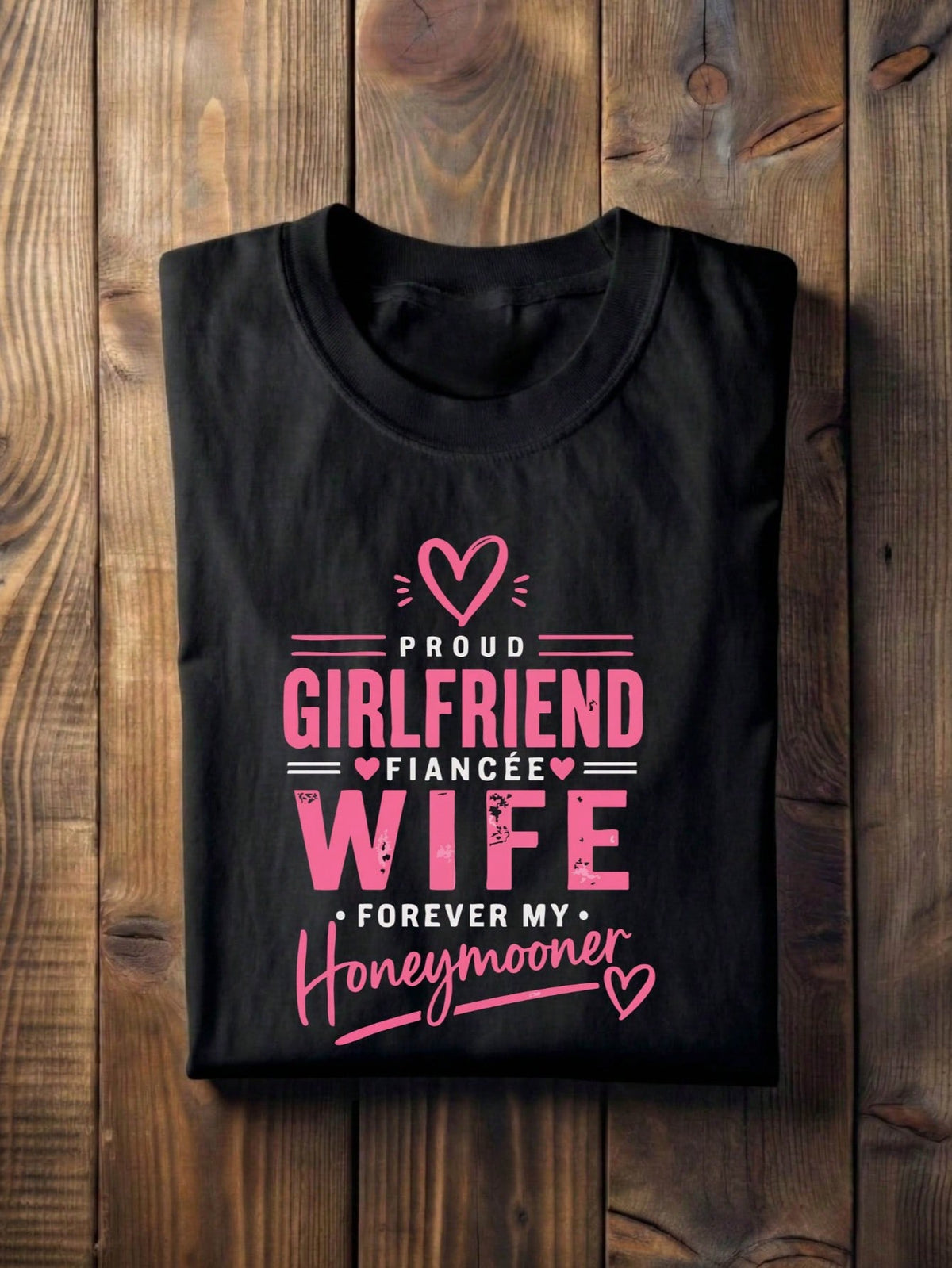 1 PC Wife Husband Honeymooner T-Shirt
