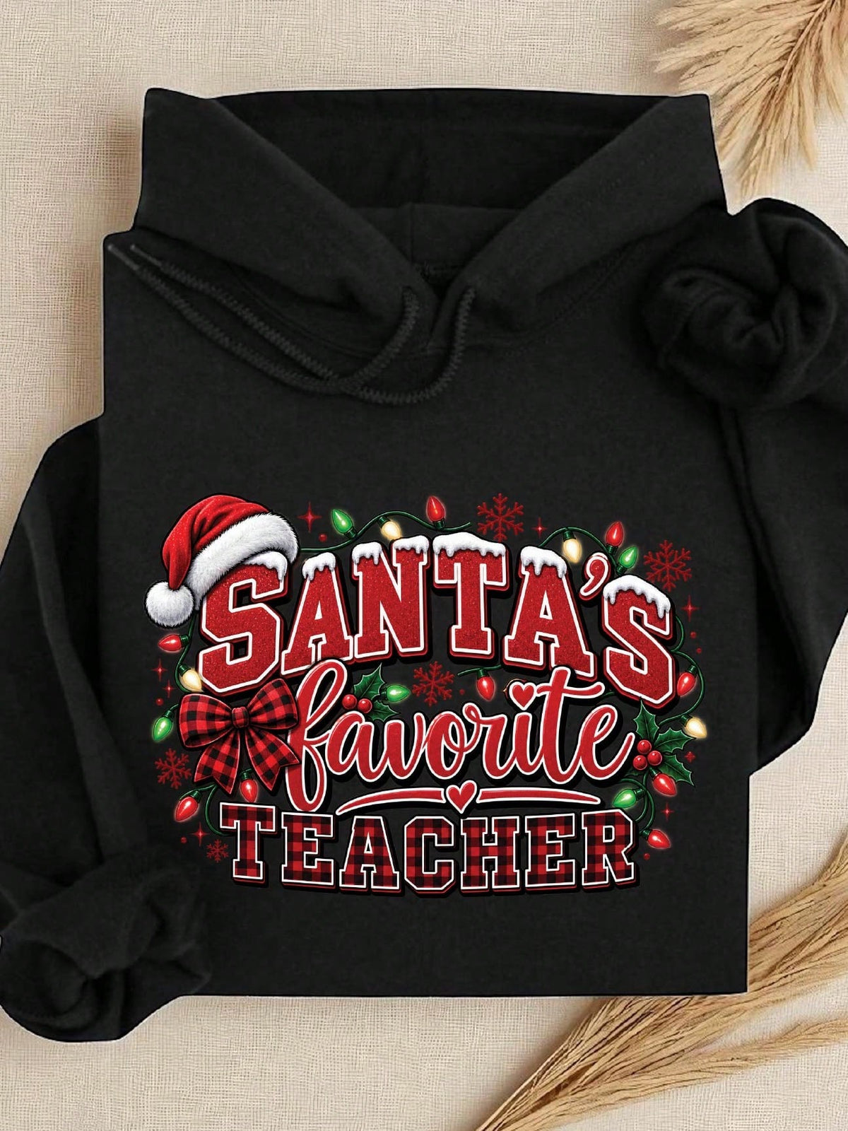 Santa's Favorite Teacher Hoodie
