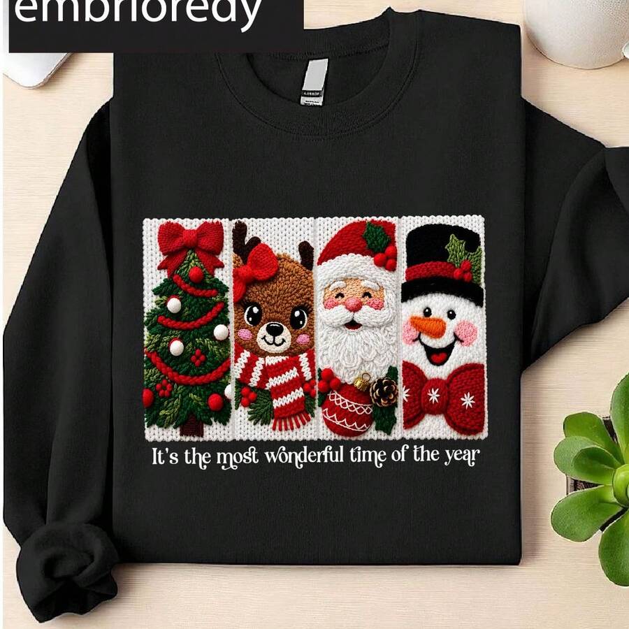 Snowman Christmas Tree ( DTF Graphic Print) Sweatshirt