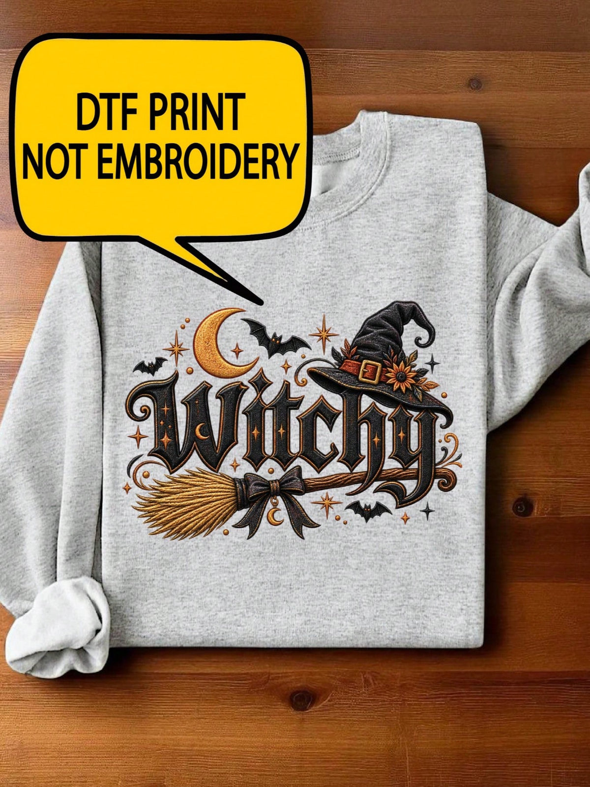 Witchy Print Sweatshirt
