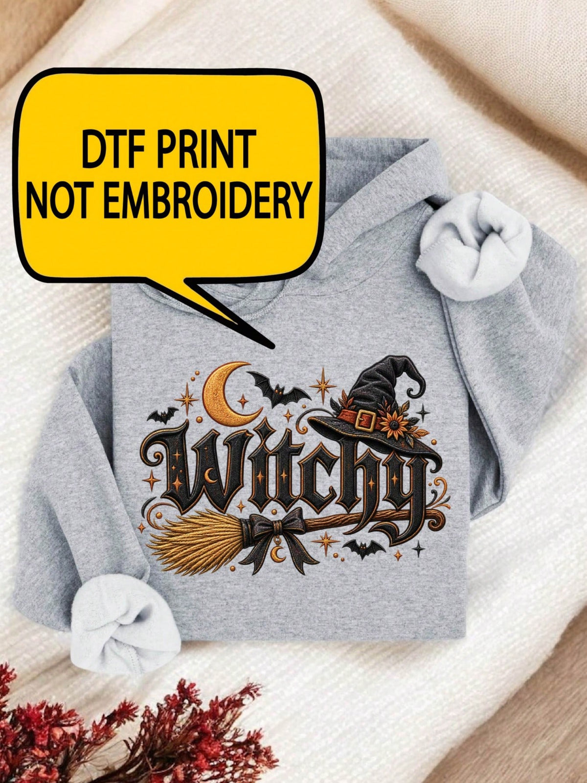 Witchy Print Hoodie