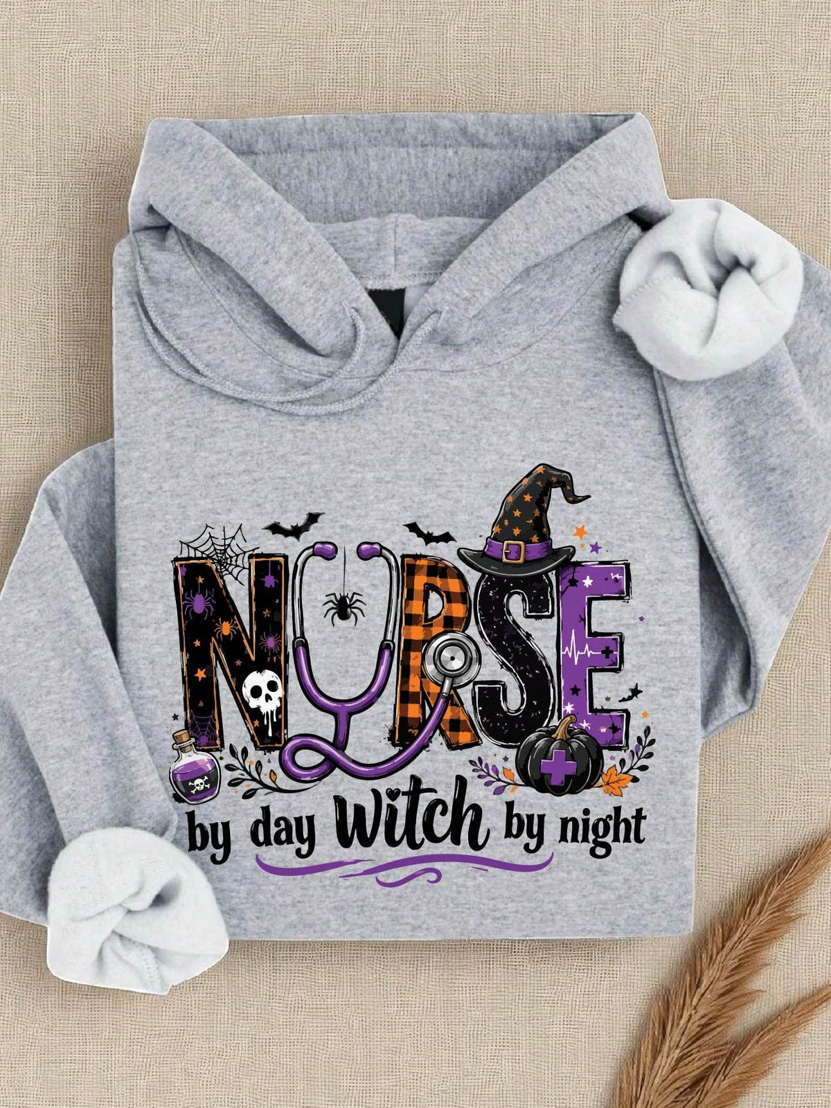 Nurse By Day Witch By Night Hoodie