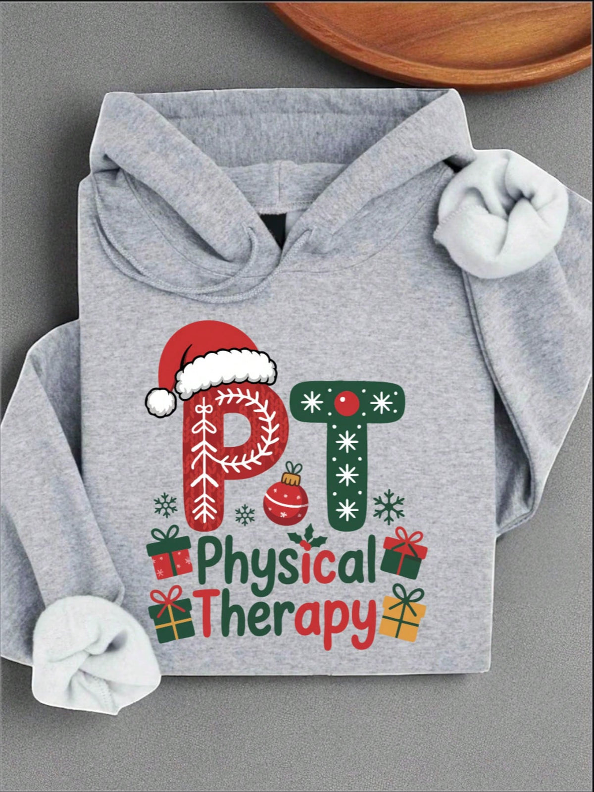 Christmas Physical Therapy Unisex Hooded Hoodie