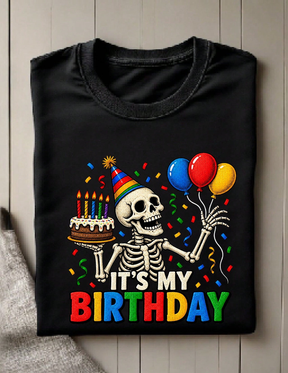 It's My Birthday Skeleton T-Shirt