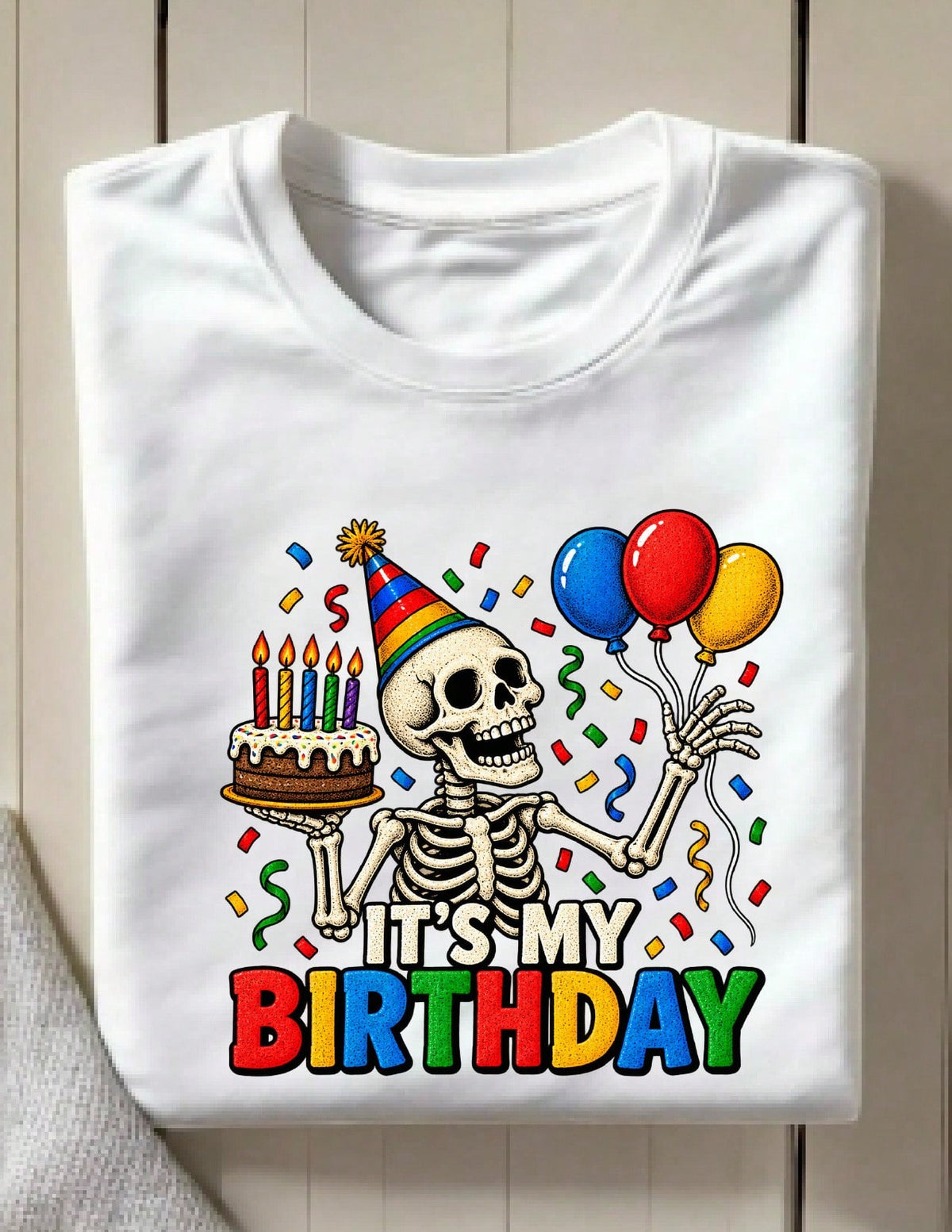 It's My Birthday Skeleton T-Shirt