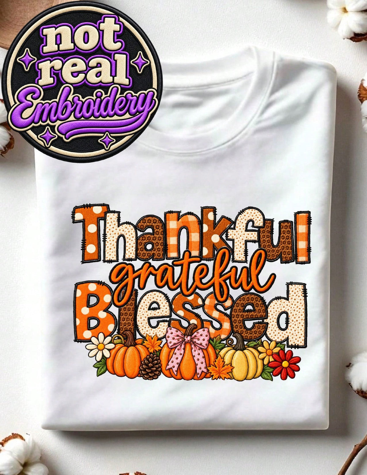 Thankful Grateful (DTF Graphic Print) T-Shirt