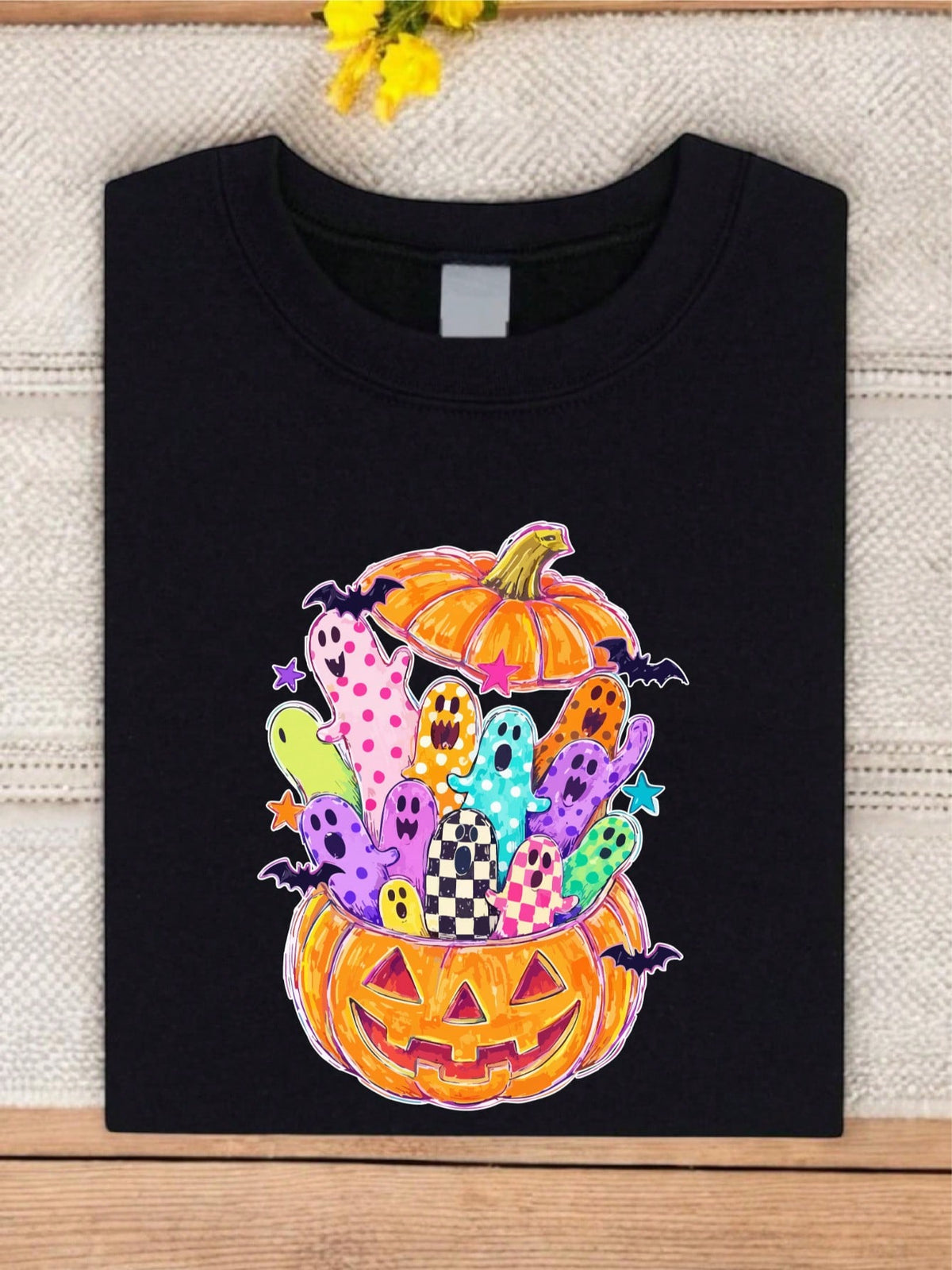 Preppy Pumpkin Ghost T-Shirt