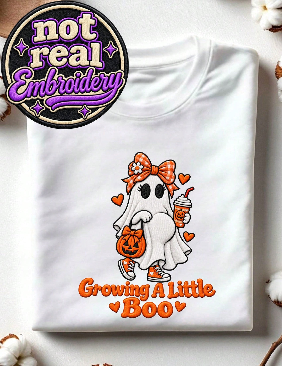 Halloween Pregnancy Ghost (DTF Graphic Print) T-Shirt