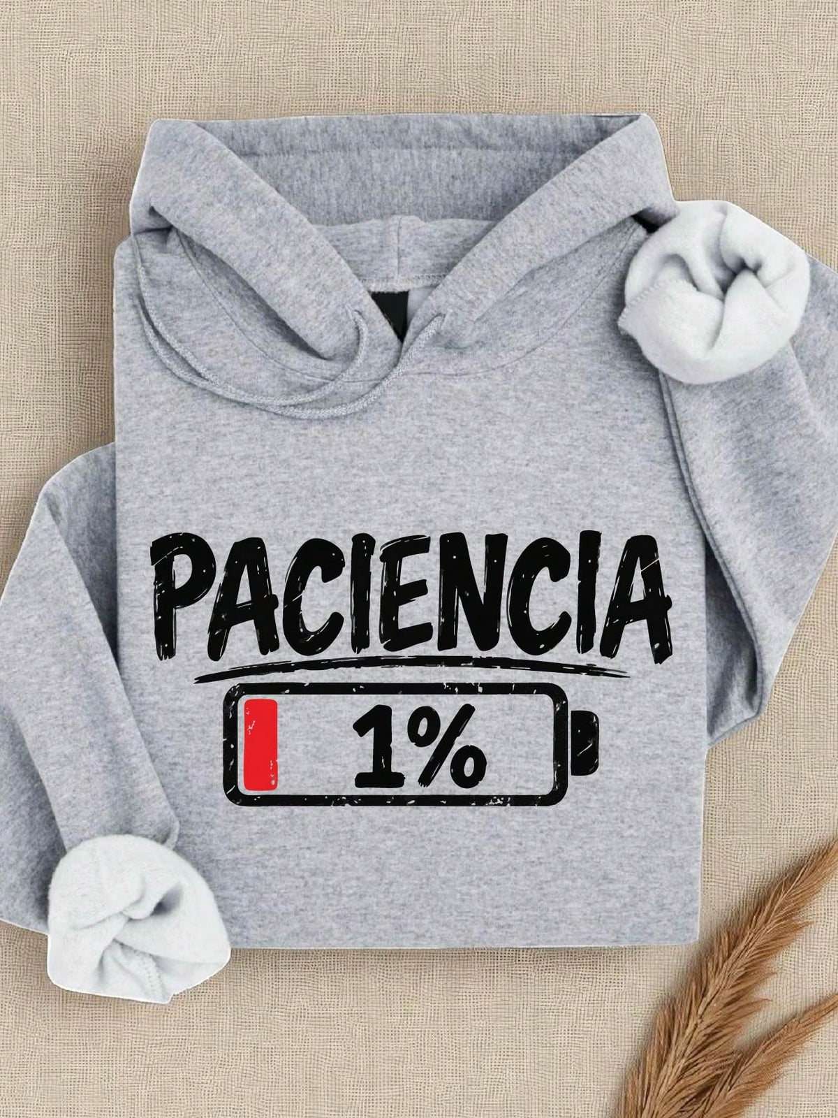 Paciencia 1% Low Battery Hoodie