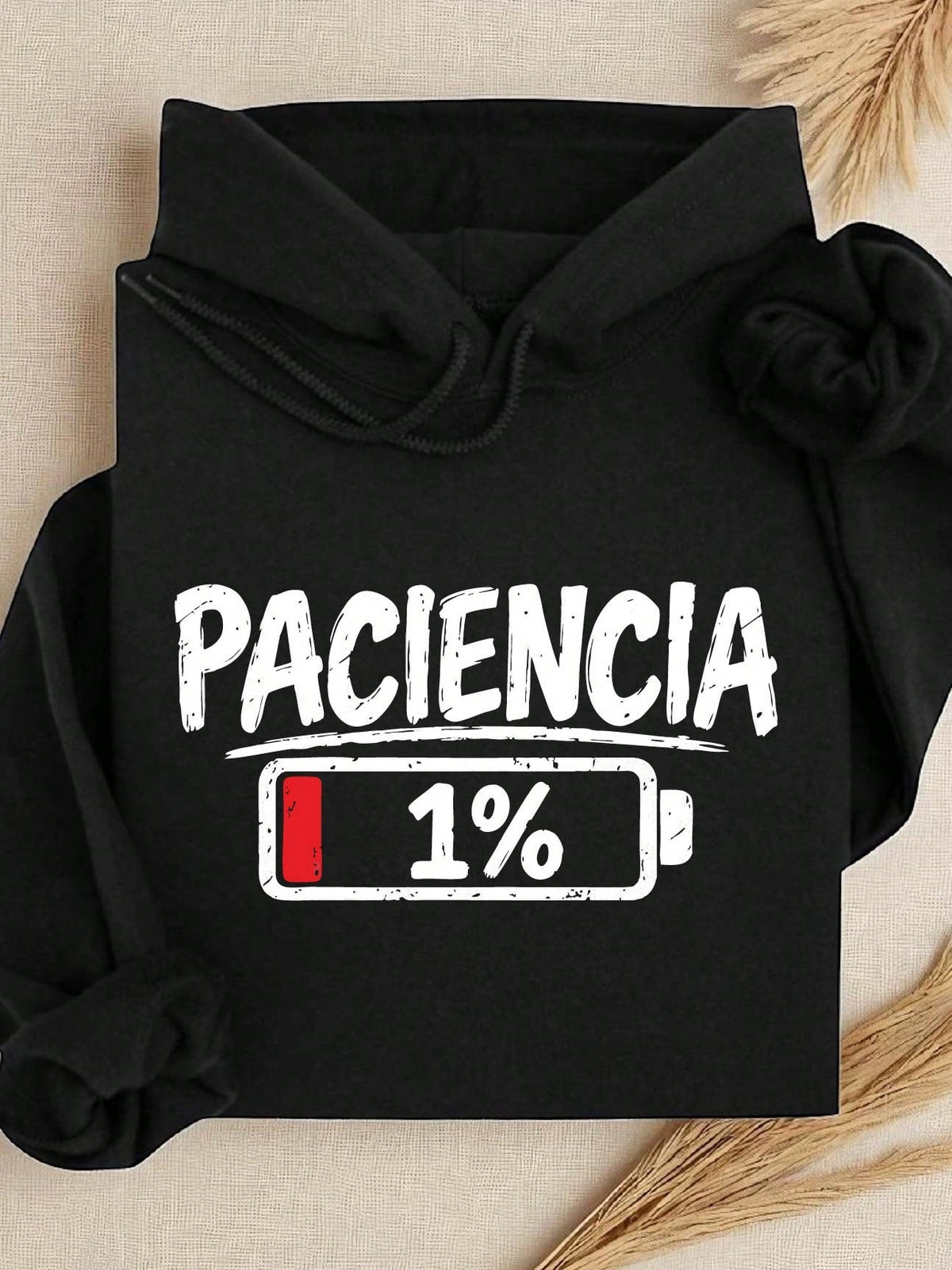 Paciencia 1% Low Battery Hoodie