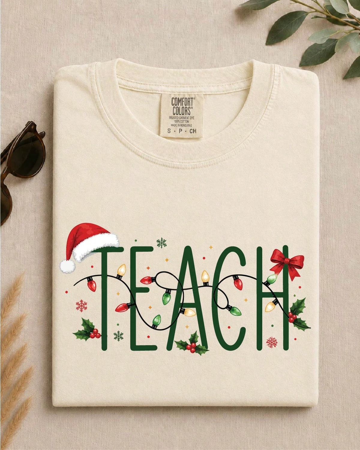 Christmas Lights Teach T-Shirt