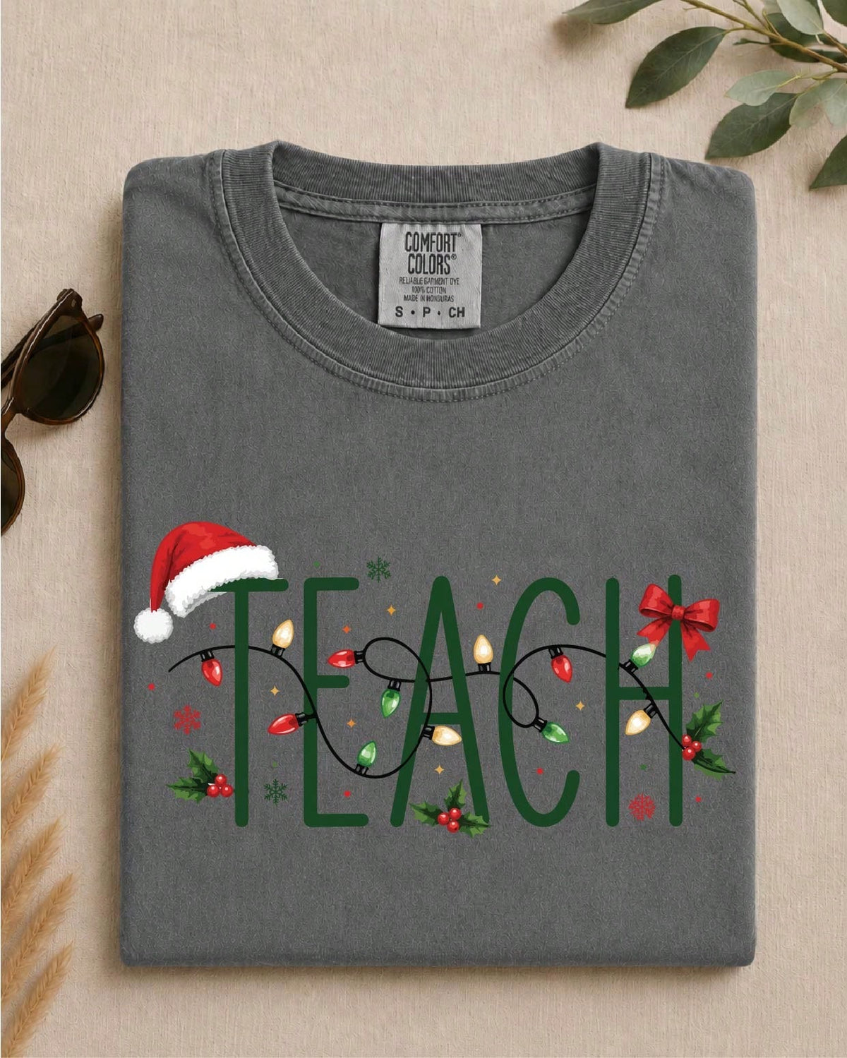 Christmas Lights Teach T-Shirt