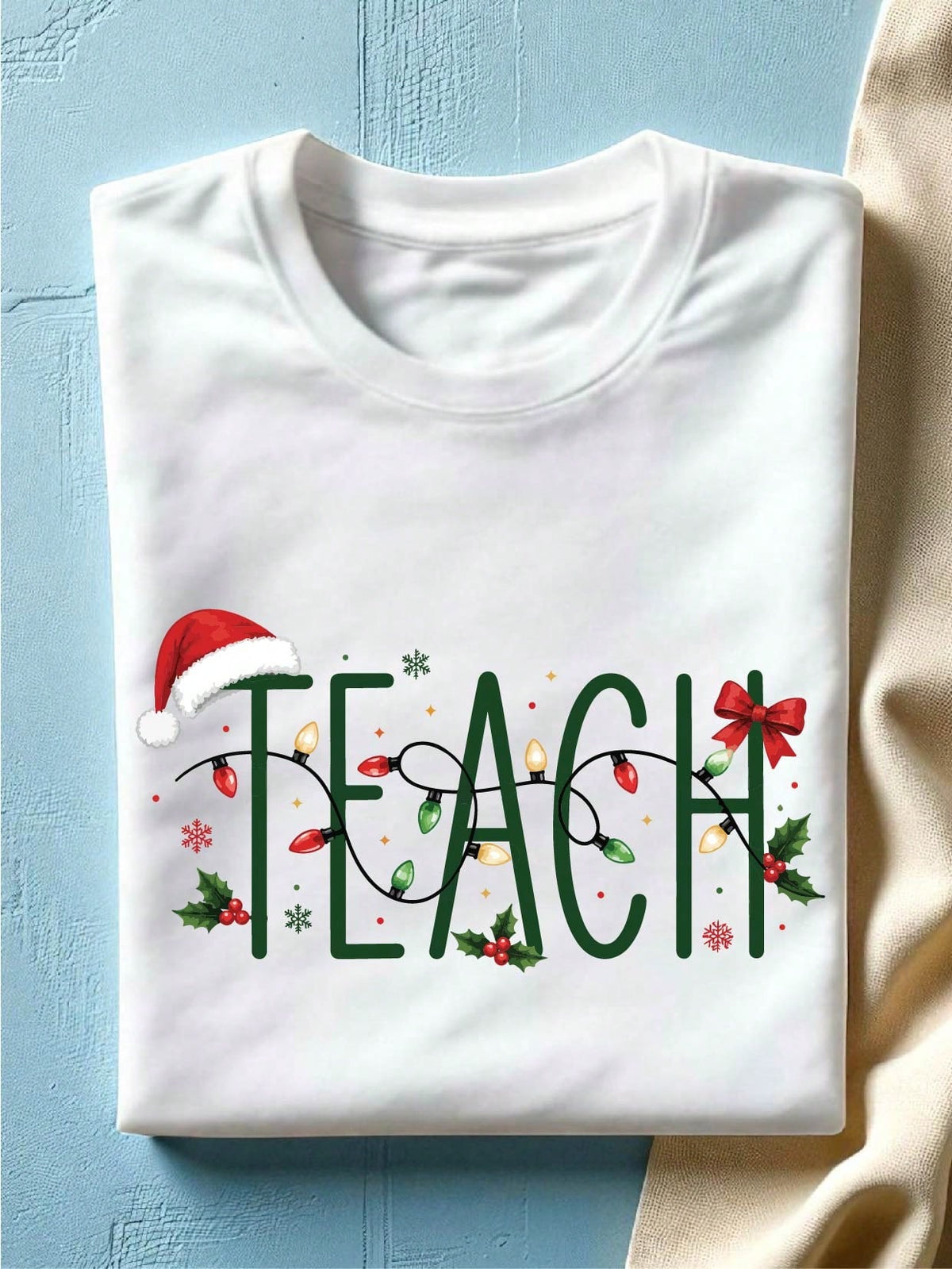 Christmas Lights Teach T-Shirt