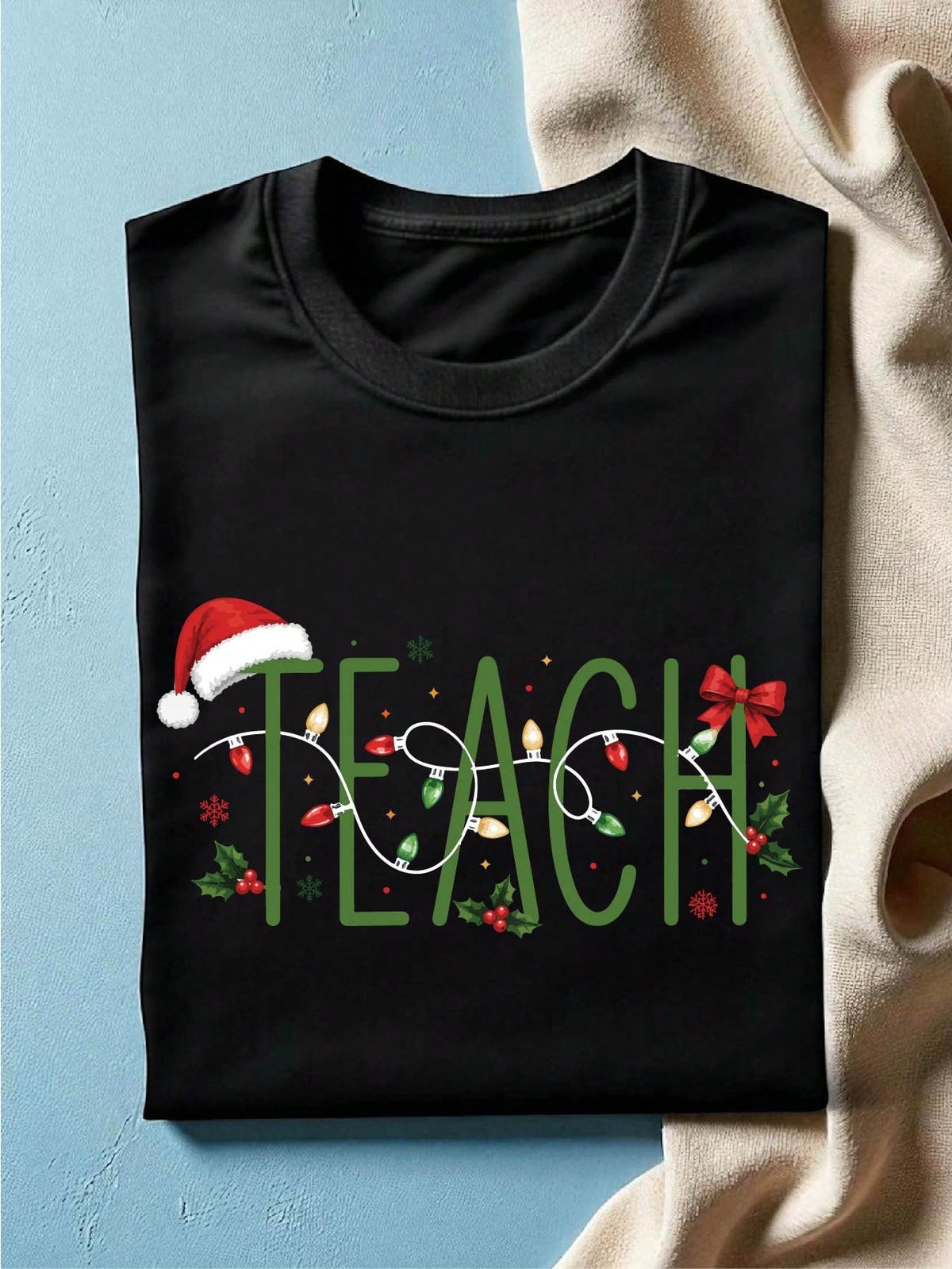Christmas Lights Teach T-Shirt