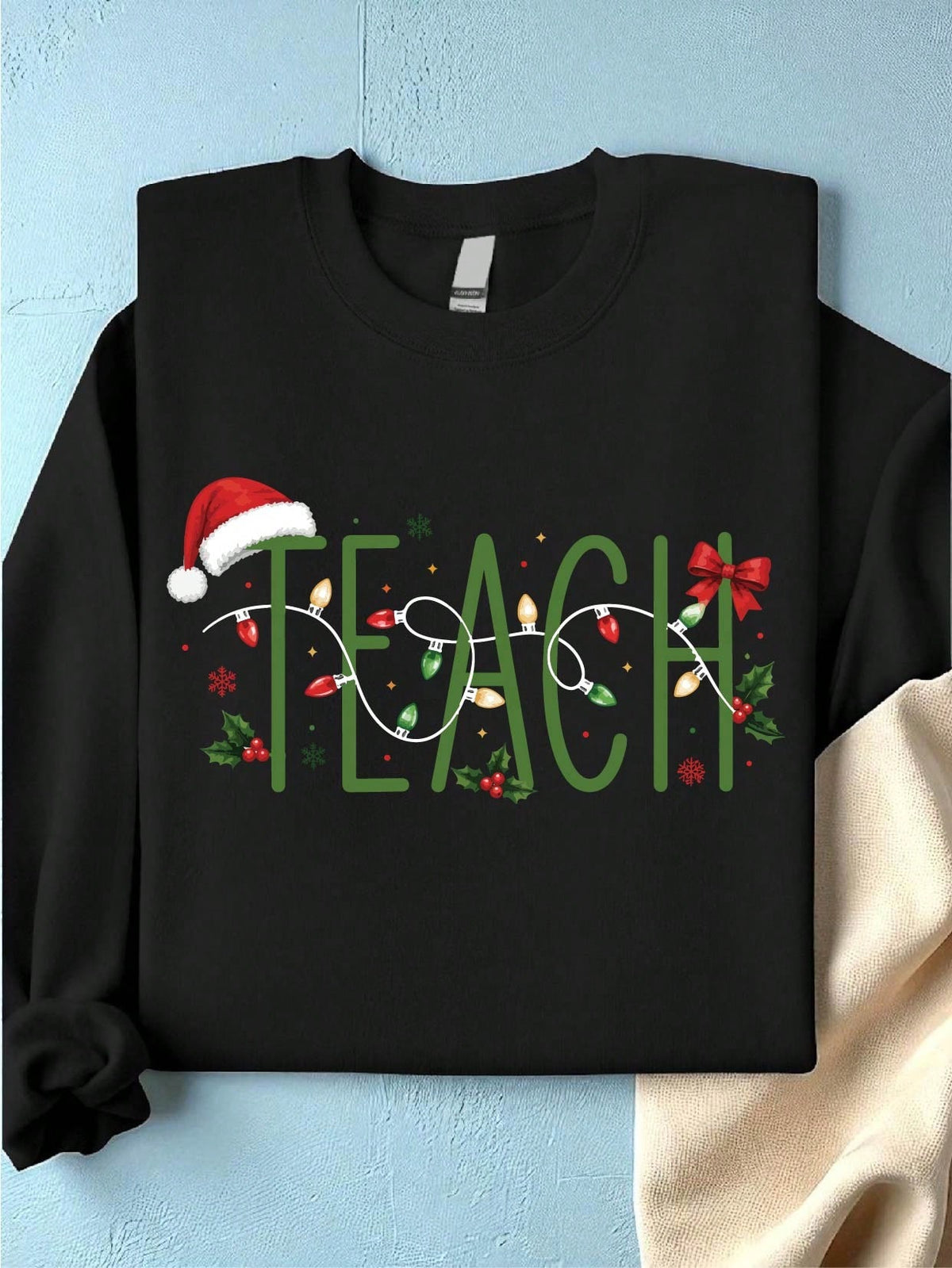 Christmas Lights Teach Sweatshirt