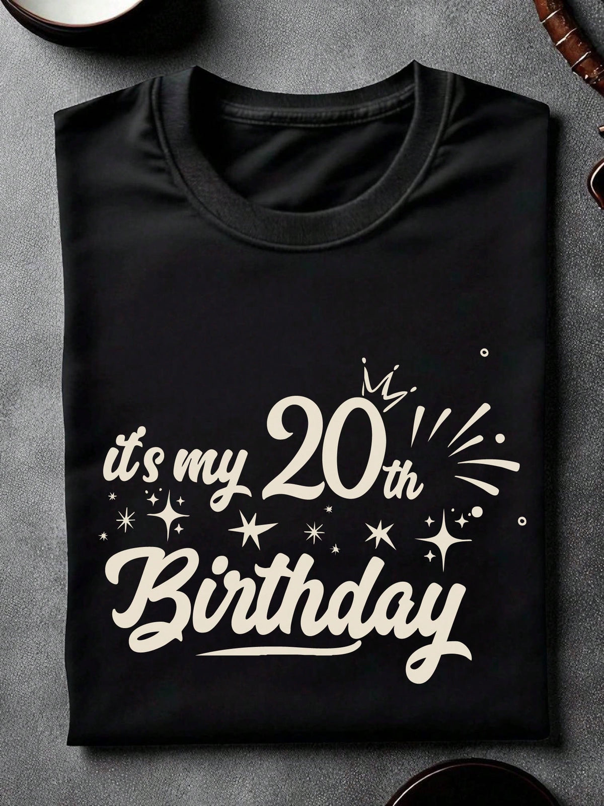 1PC 20th Birthday Celebration And Birthday Crew Unisex T-Shirt