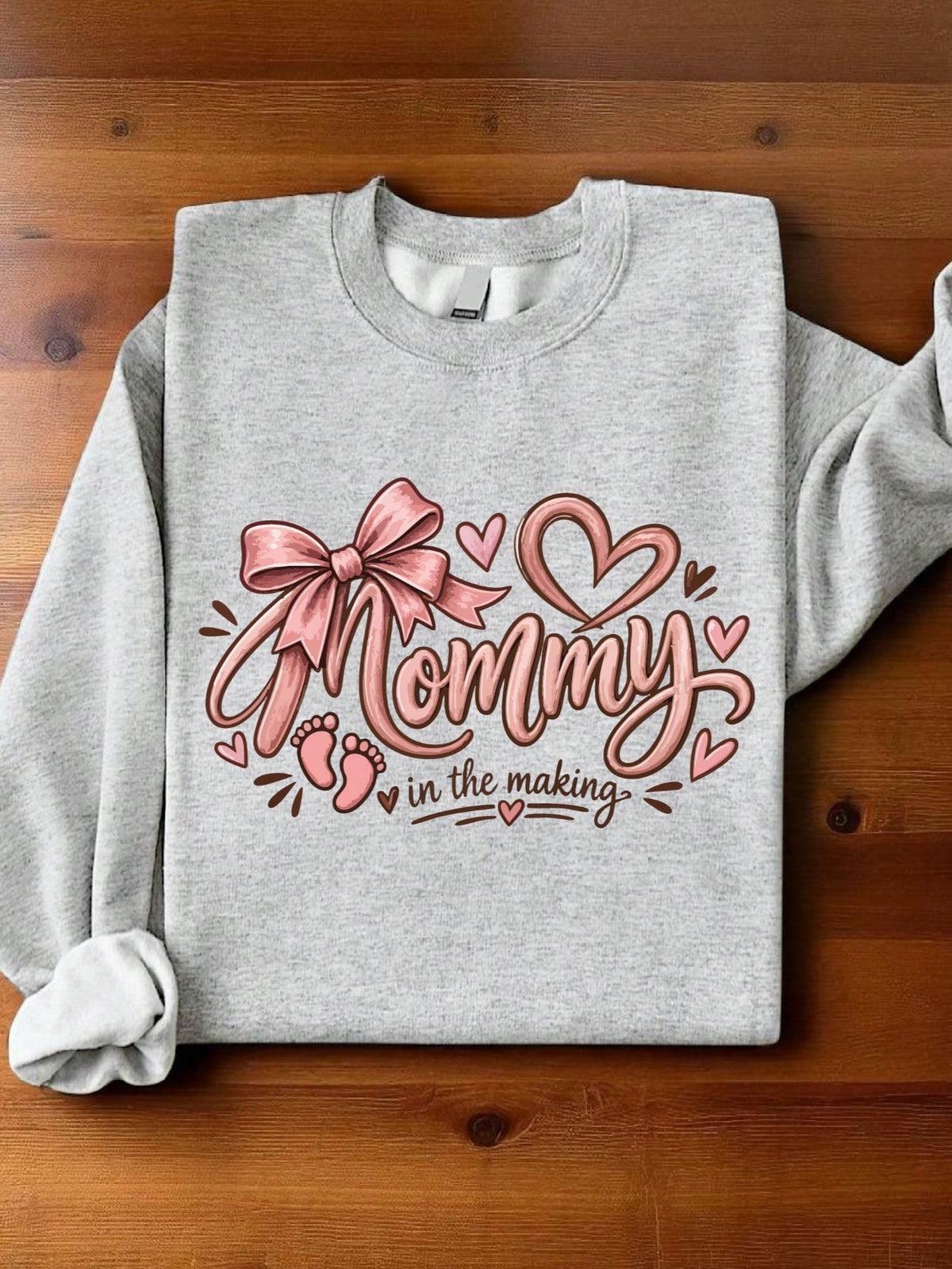 1 PC Mommy Daddy In The Making Sweatshirt