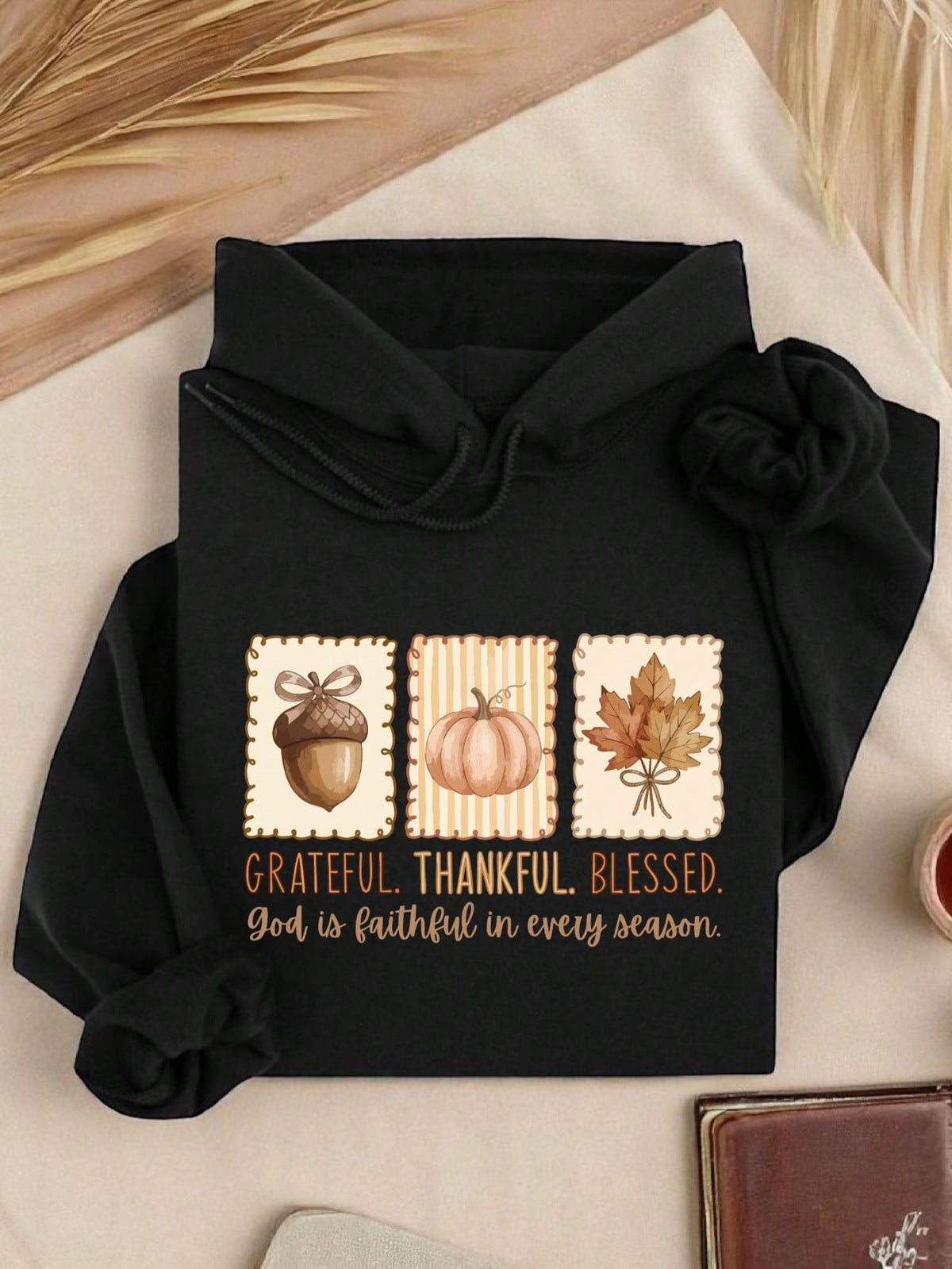 Grateful Thankful Blessed Hoodie