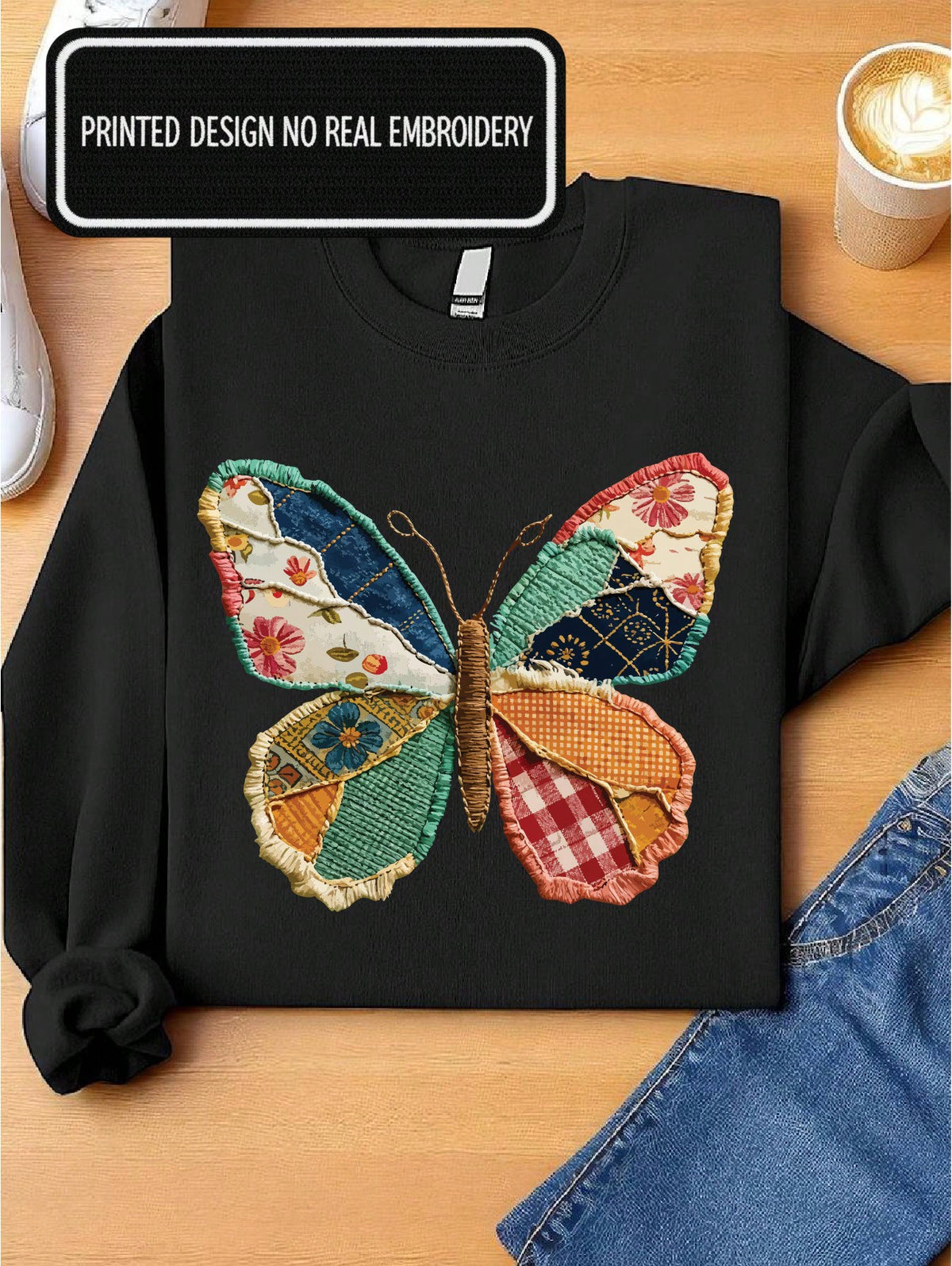 Faux Butterfly Sweatshirt