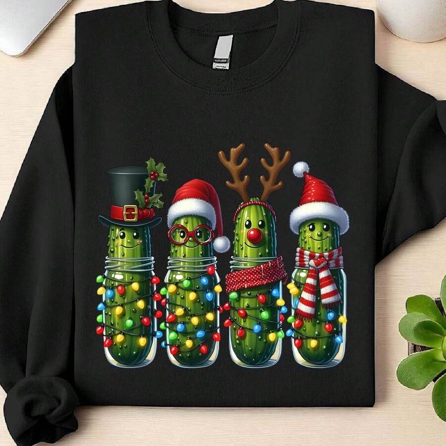 Funny Christmas Pickle Sweatshirt