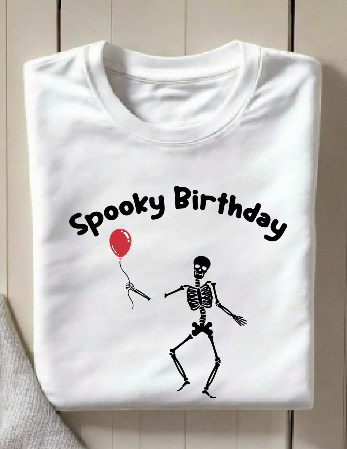 Skeleton Spooky Birthday T-Shirt