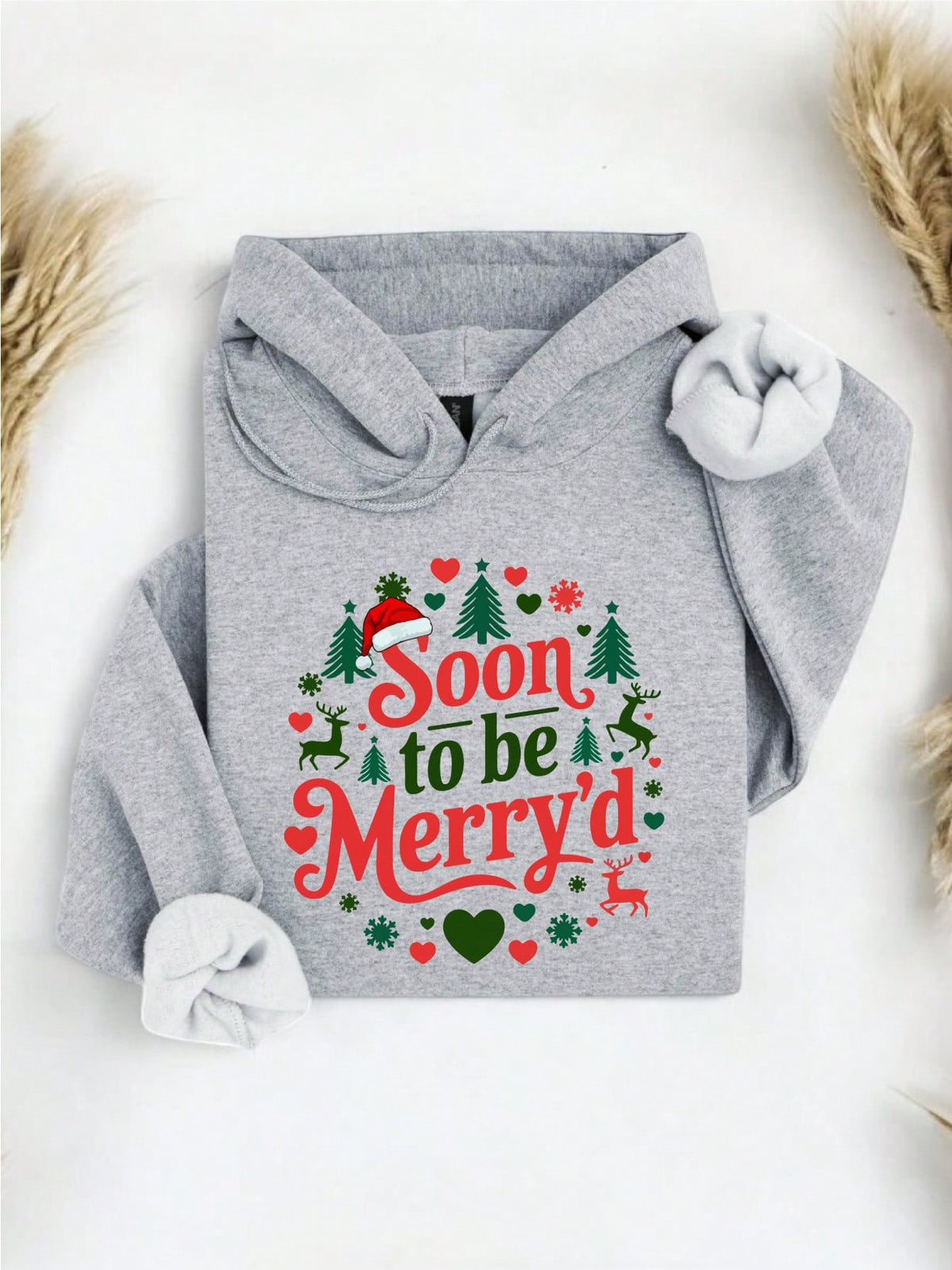 Retro Christmas Engaged Hoodie
