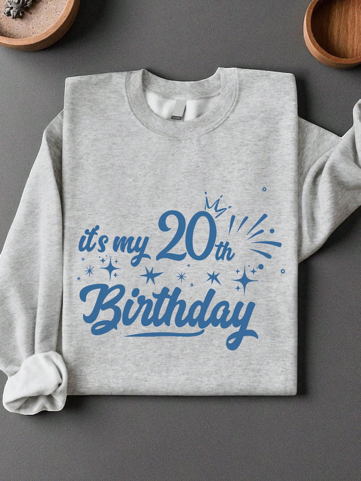 1PC 20th Birthday Celebration And Birthday Crew Unisex Sweatshirt