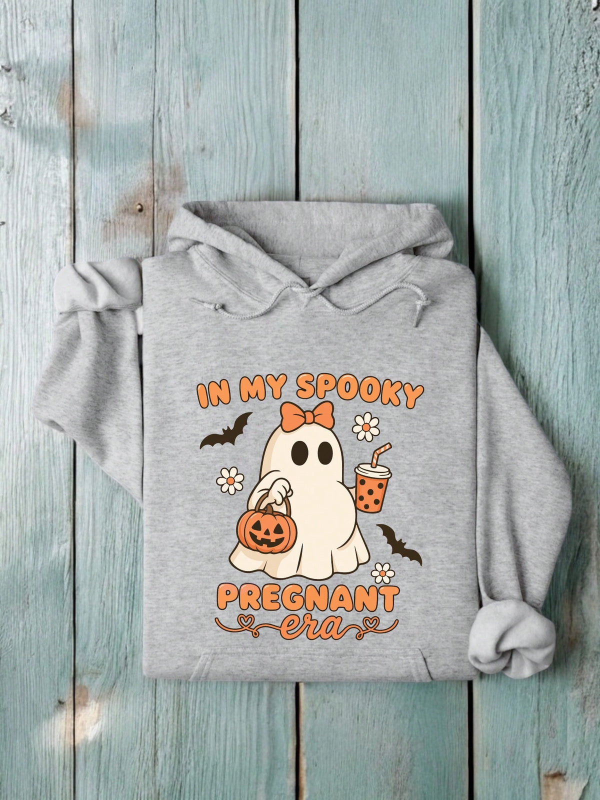 In My Spooky Pregnant Era Unisex Hooded Hoodie