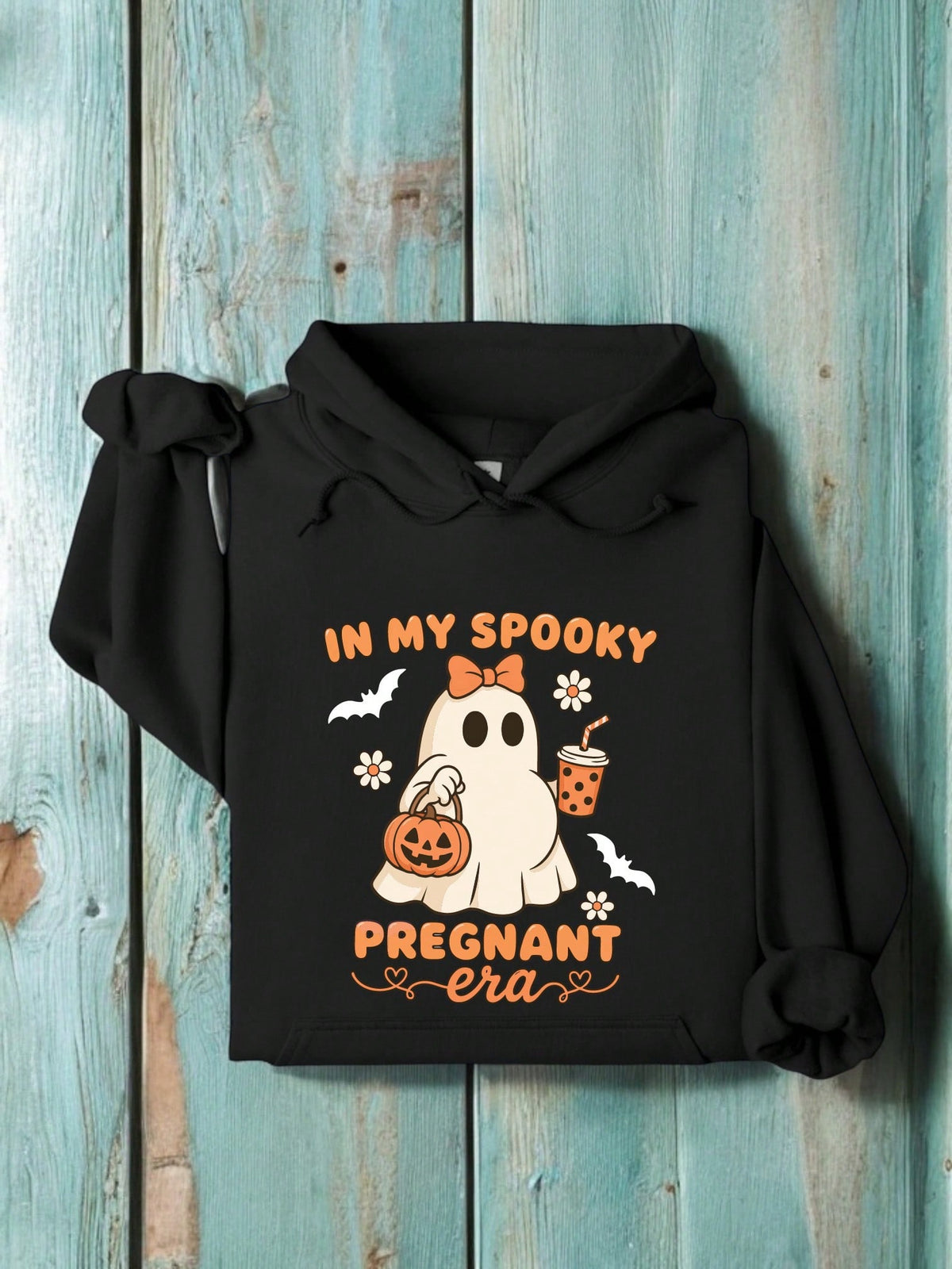 In My Spooky Pregnant Era Unisex Hooded Hoodie