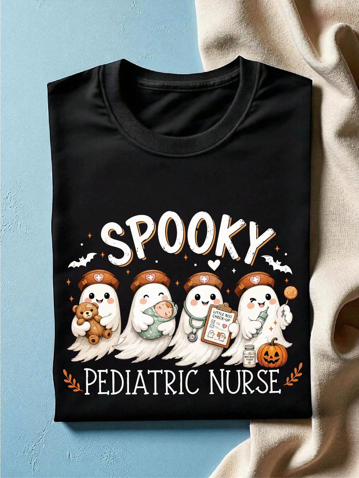 Spooky Pediatric Nurse T-Shirt